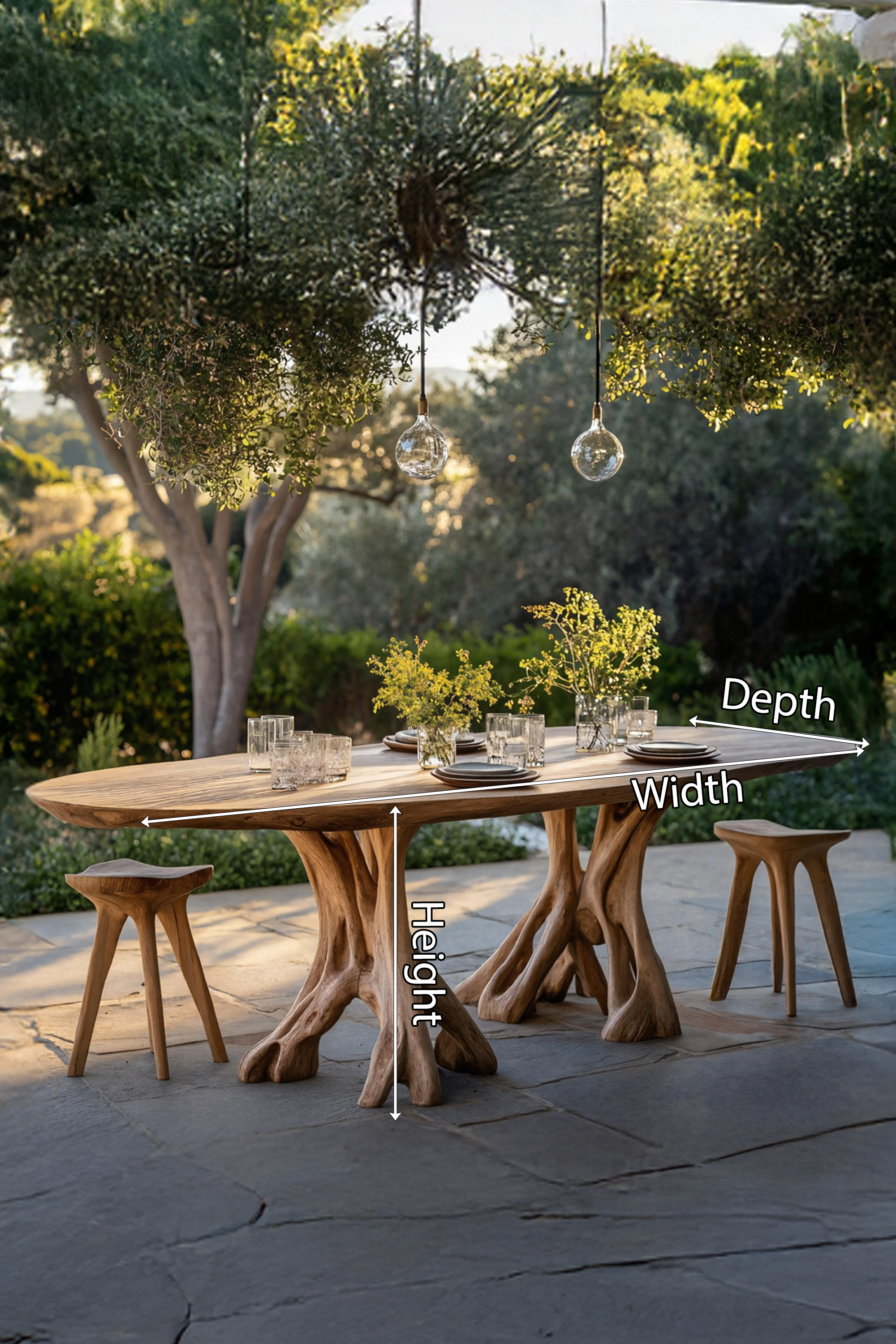 Rustic Wood Dining Table For Cozy Kitchen Decor SILDTTNDN005