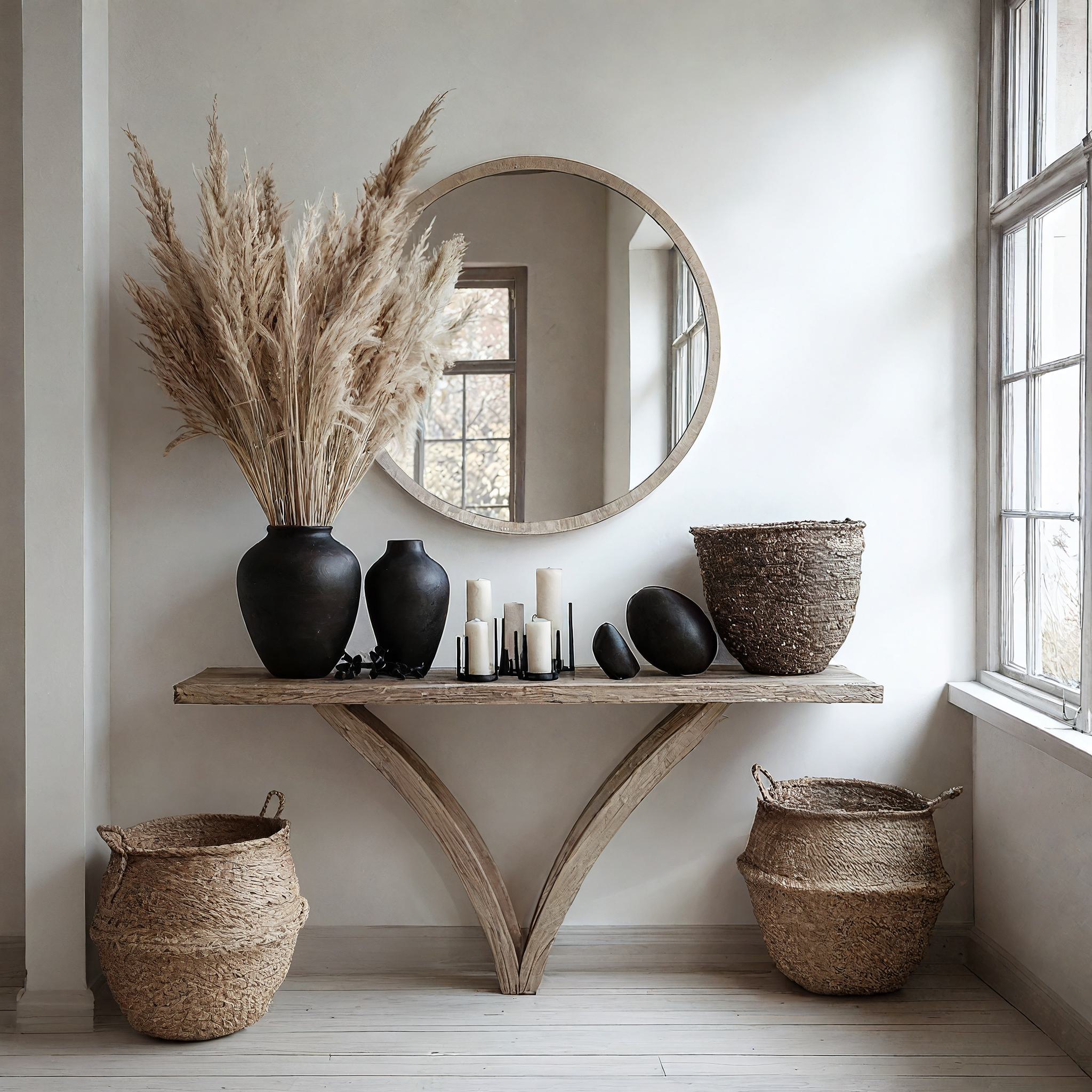 Wood Entryway Console Table Decor SILDTCS069