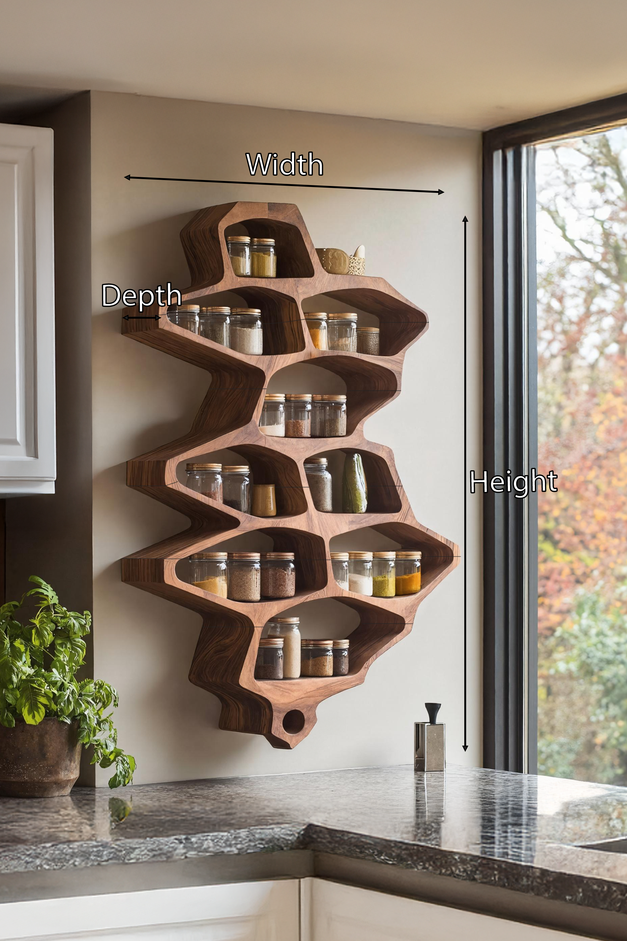 Farmhouse Style Spice Storage Cabinet For Kitchen Use SILDTTRSRS015