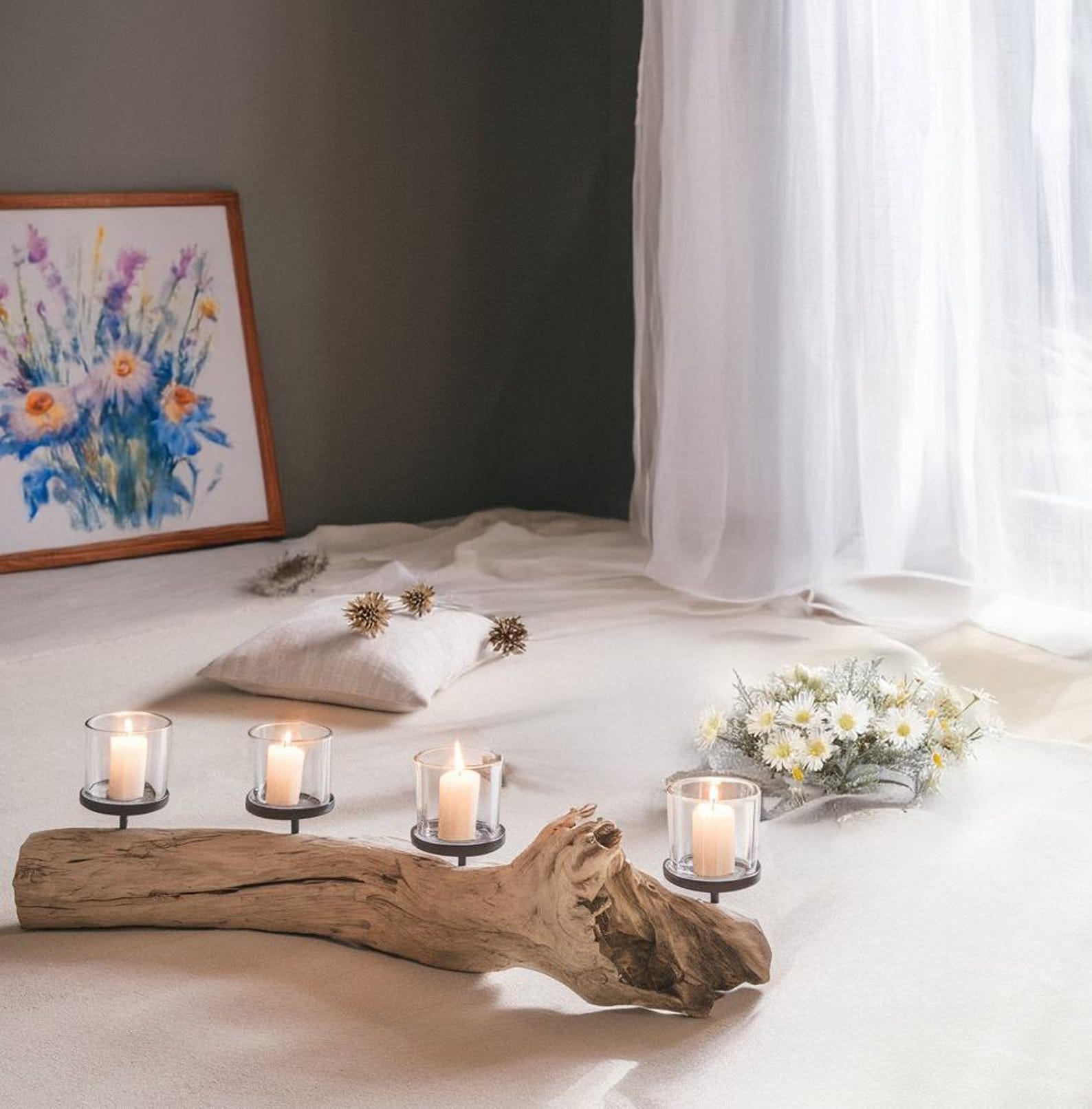 Rustic Candle Holder For Serene Illumination In Farmhouse Home Decor And New Home Gift Ideas SITHCDH003