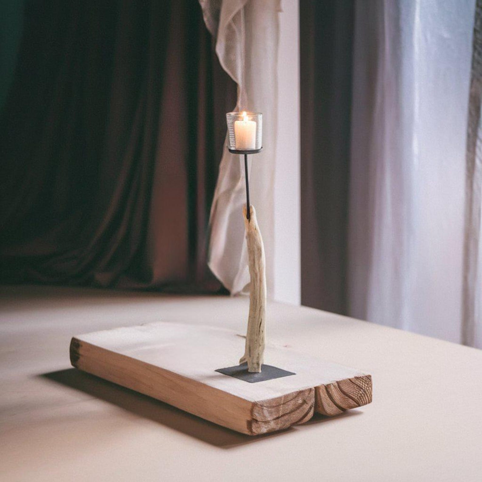 Rustic Candle Holder For Serene Illumination In Farmhouse Home Decor And New Home Gift Ideas SITHCDH003