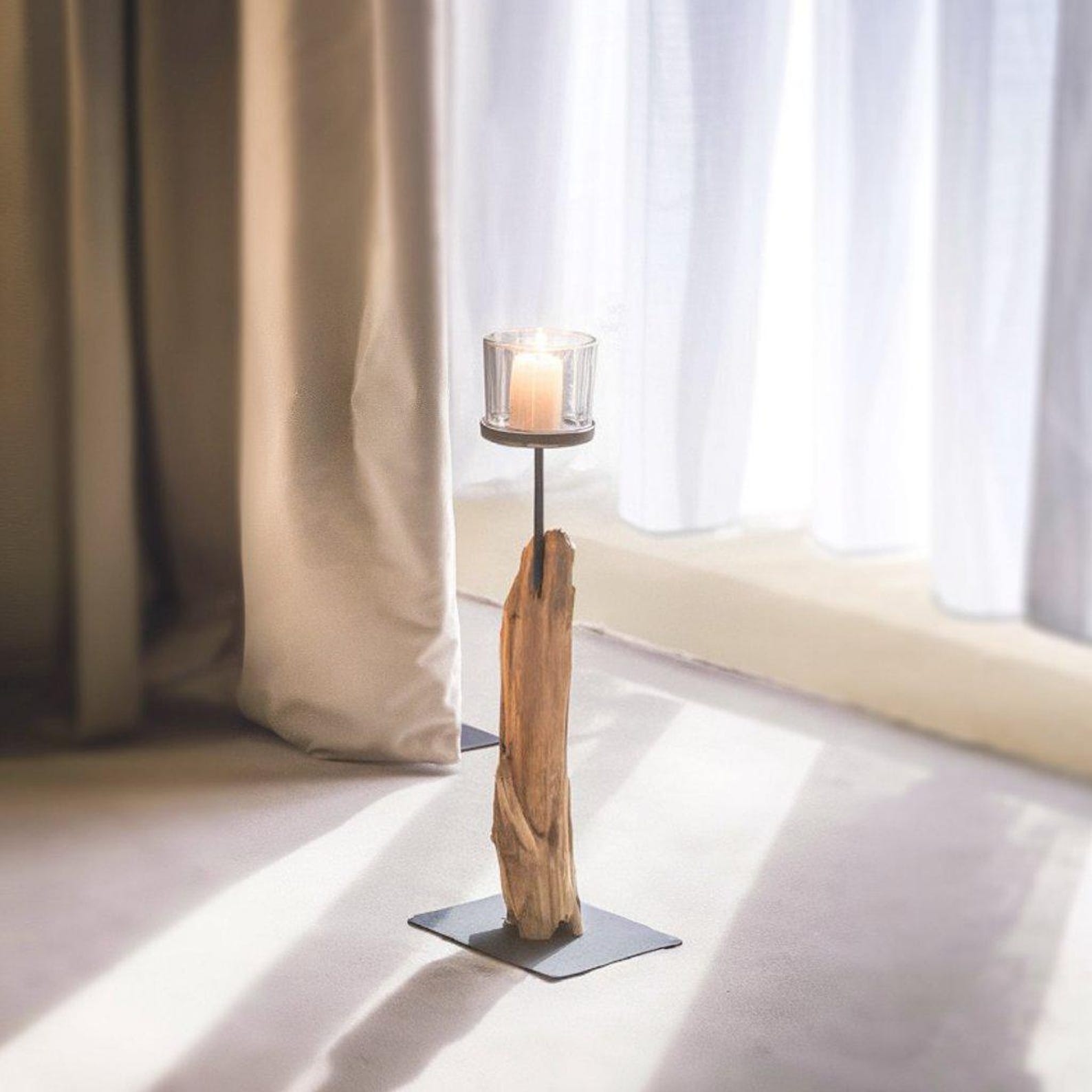 Rustic Candle Holder For Serene Illumination In Farmhouse Home Decor And New Home Gift Ideas SITHCDH003