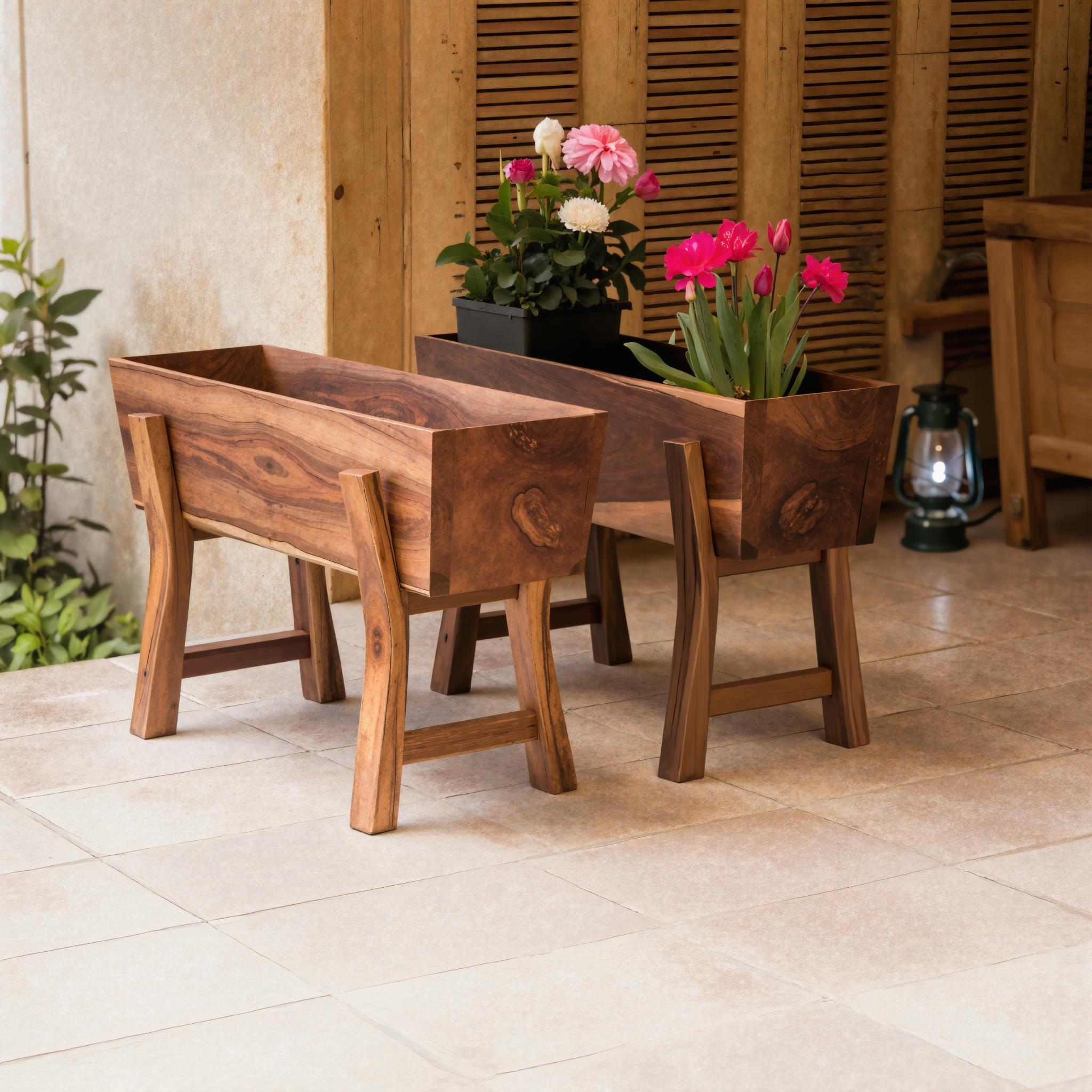 Rustic Style To Keyword Main To Furniture Placement Locations Including Various Relevant Positions For Indoor And Outdoor Decor Natural Wooden Planter Box SITHPT005