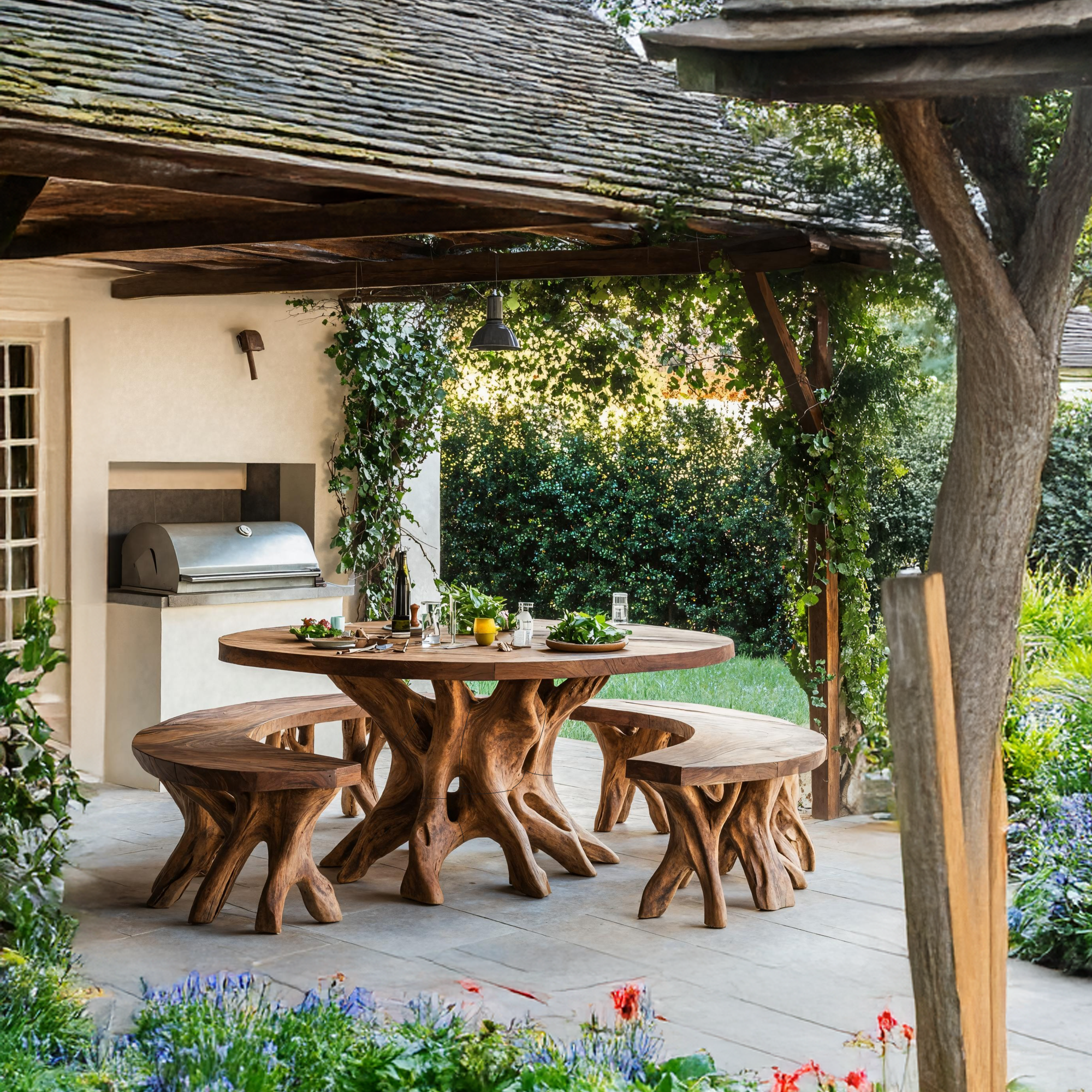 Rustic Kitchen Table For Natural Living Spaces SILDTTRDN007