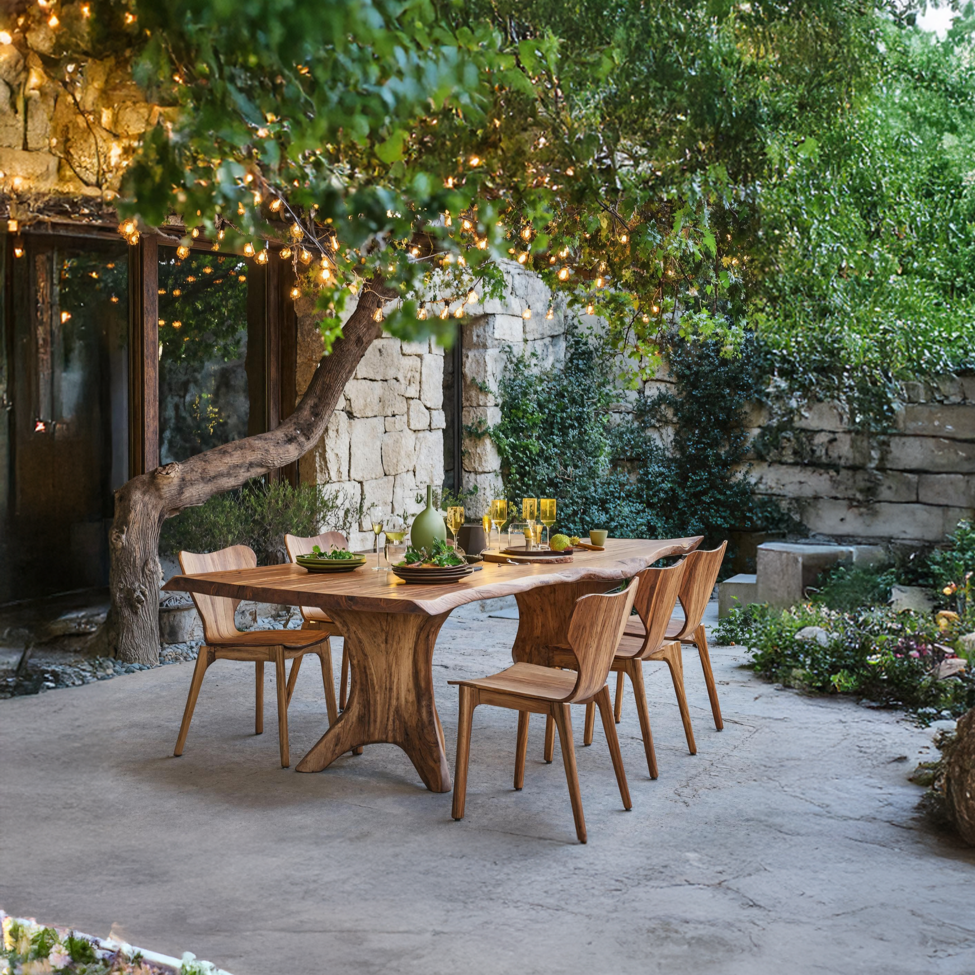 Rustic Wood Dining Table For Traditional Style Homes SILDTTRDN013