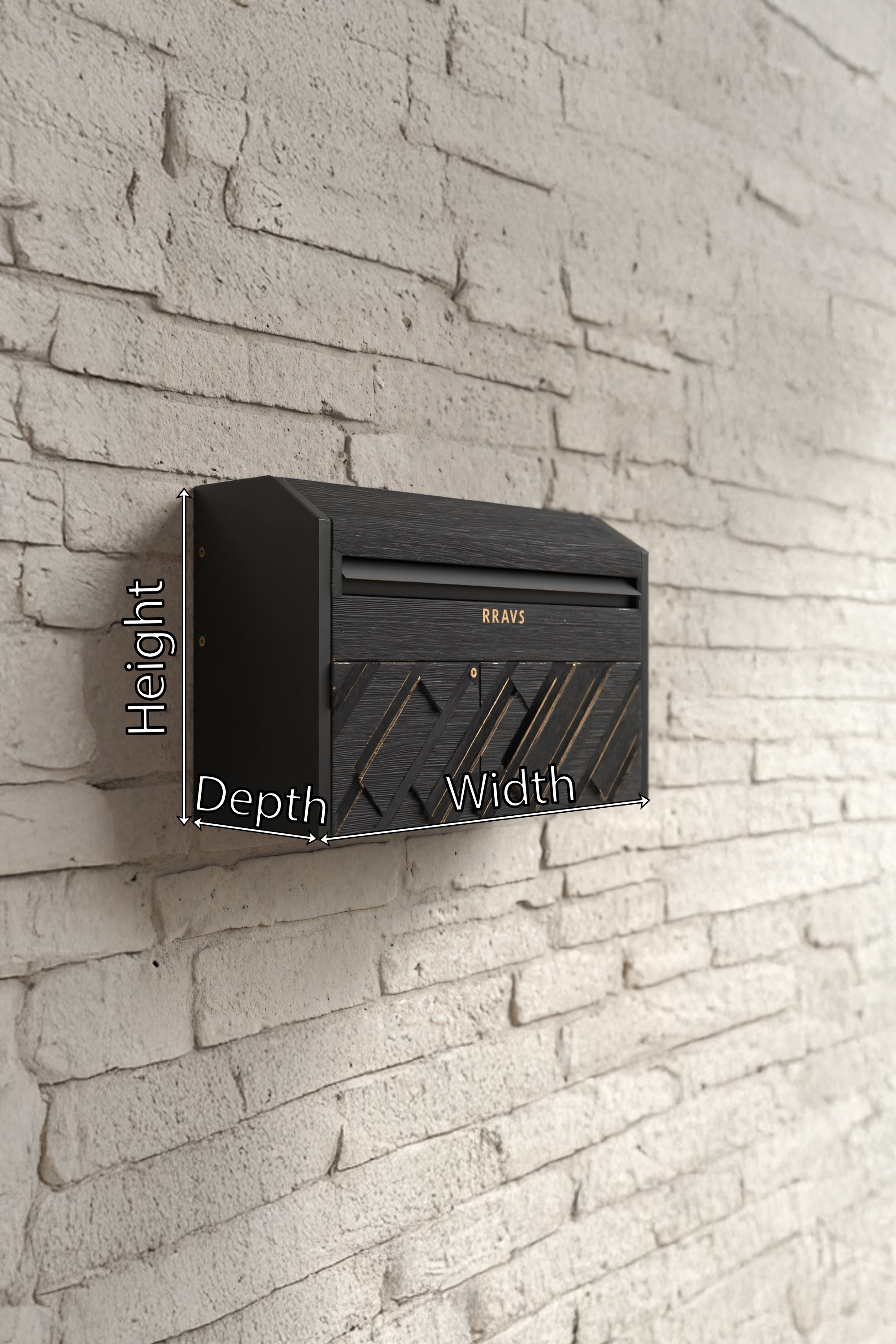 Handcrafted Solid Wood Sculpture Mailbox For Garden Patio Design SILDTTRMB027