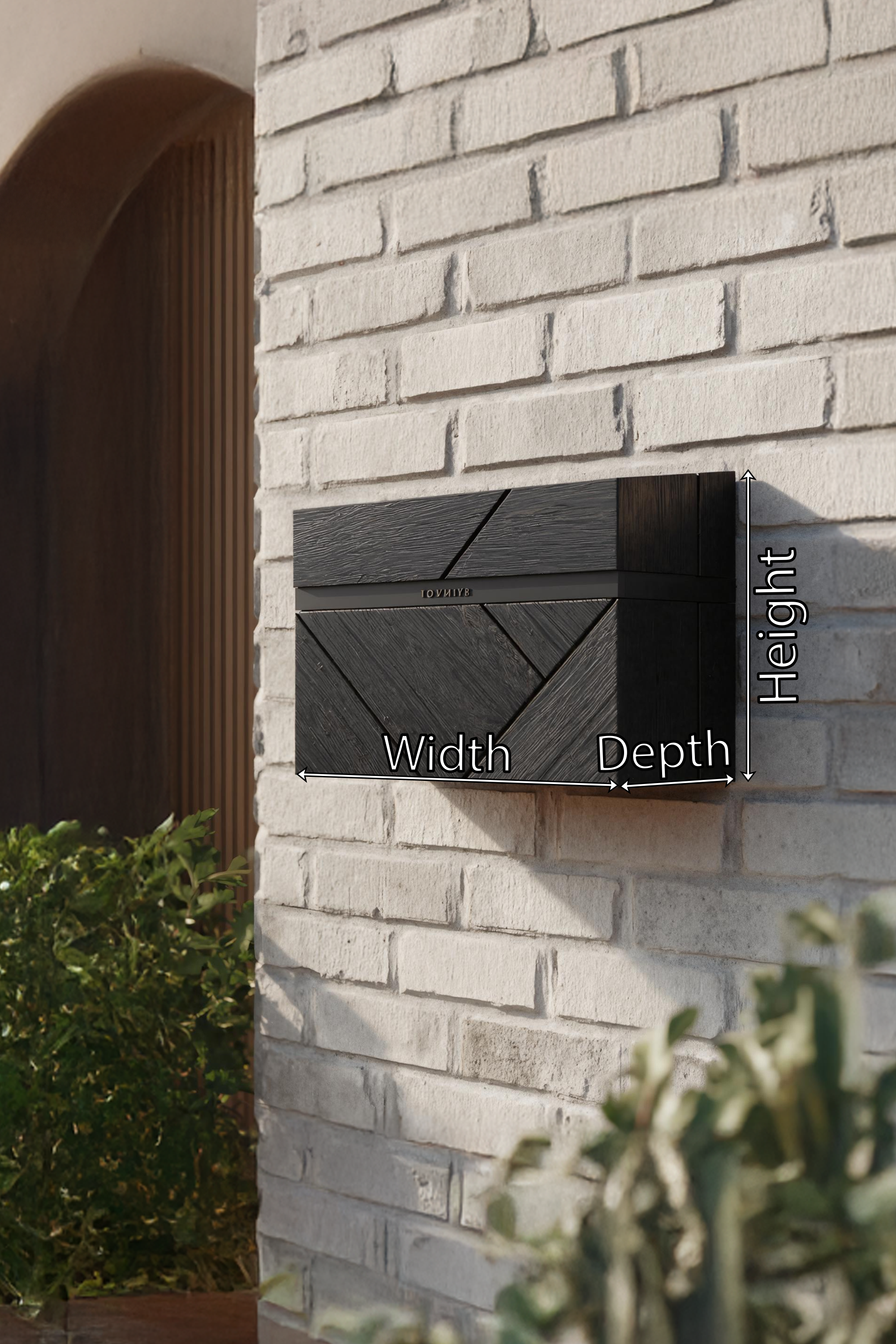 Handcrafted Wooden Sculpture Mailbox For Garden Outdoor Yard Decor SILDTTRMB031