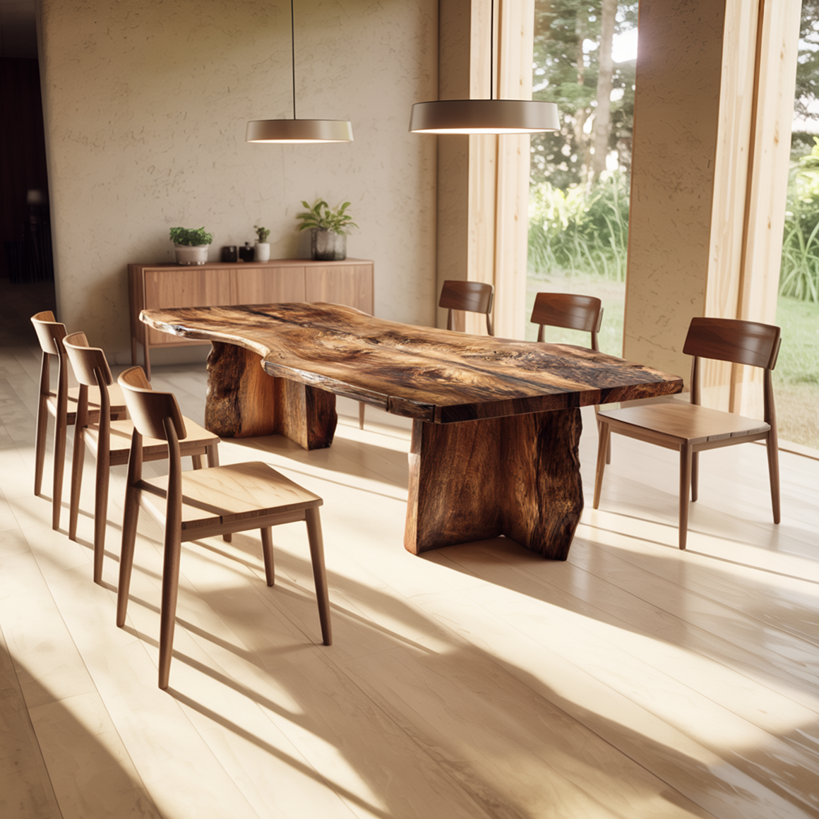 Rustic Dining Table For Modern Dining Room And Kitchen Space SINLSADT155