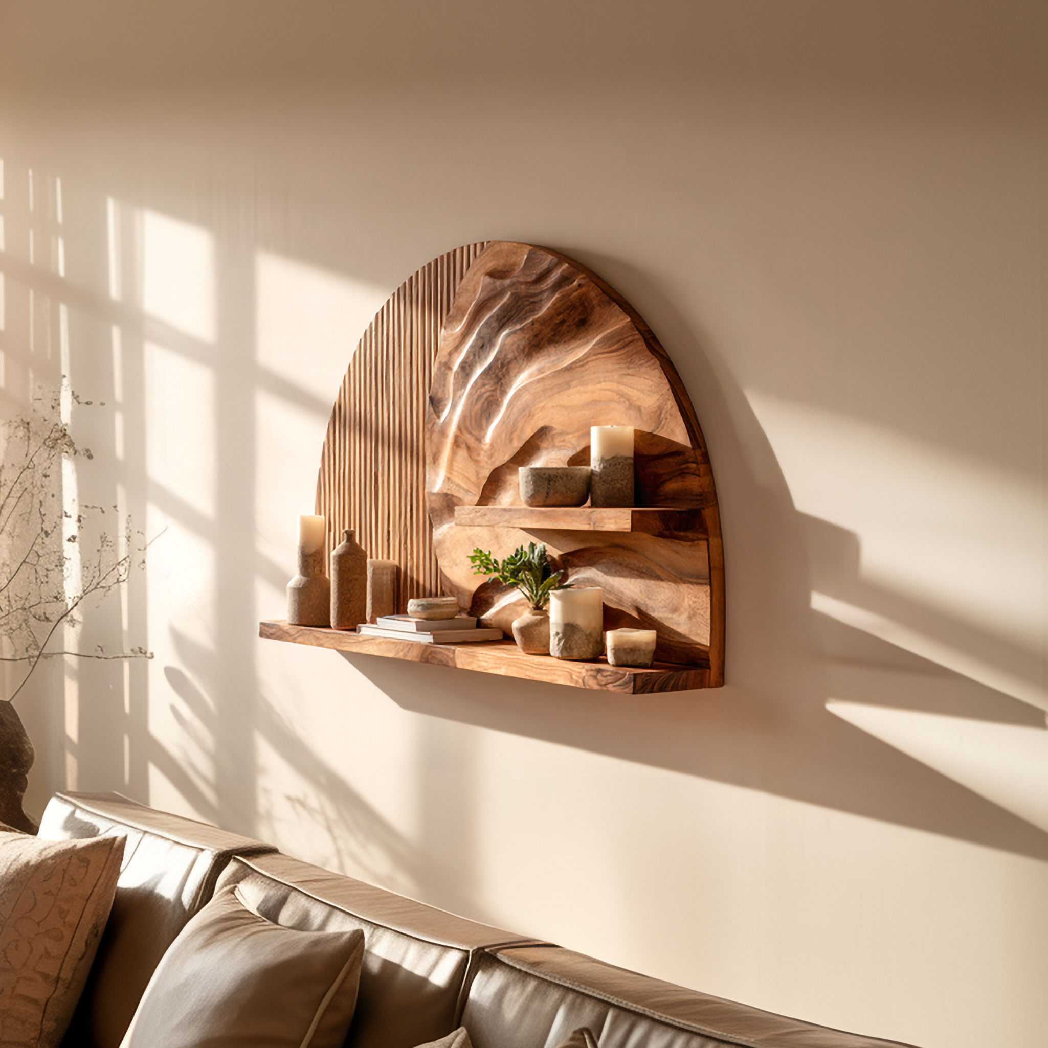 Rustic Decorative Wall Shelf For Living Room And Home Interior SINLSAFL443