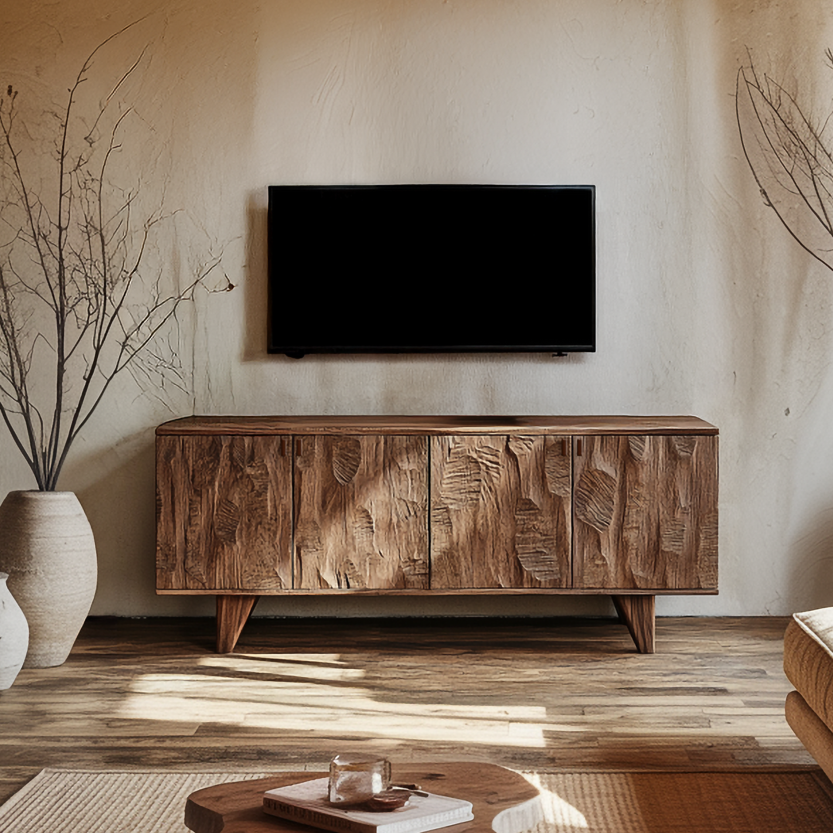 Rustic Sideboard Cabinet For Living Room SINLSASC434