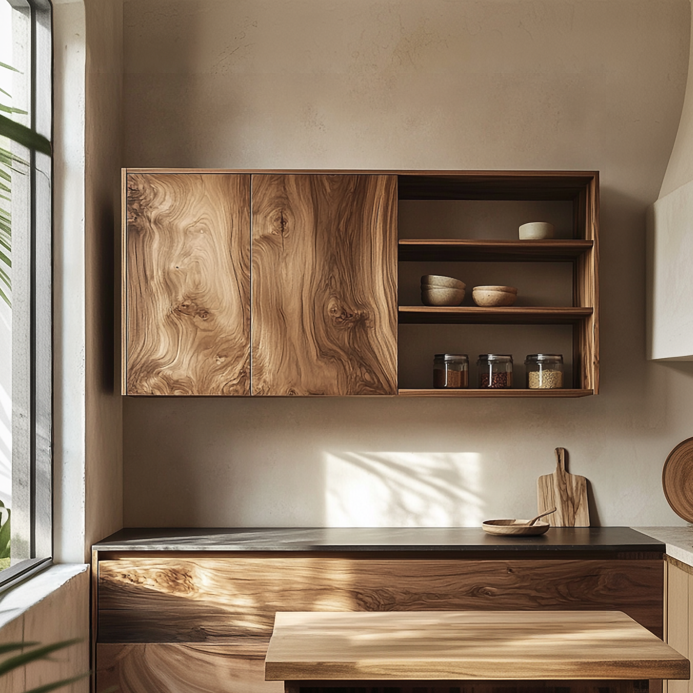 Mid Century Wall Mounted Display Storage For Kitchen SINLSAKC006