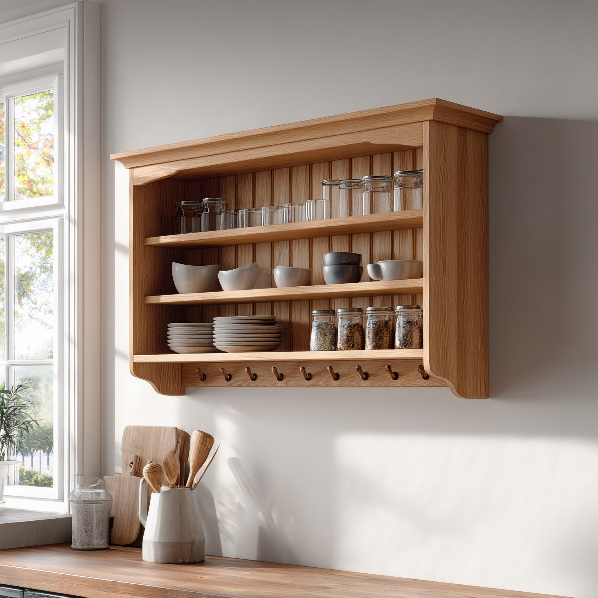 Rustic Wall Storage Cabinet For Kitchen Or Dining Room SINLSAKC010