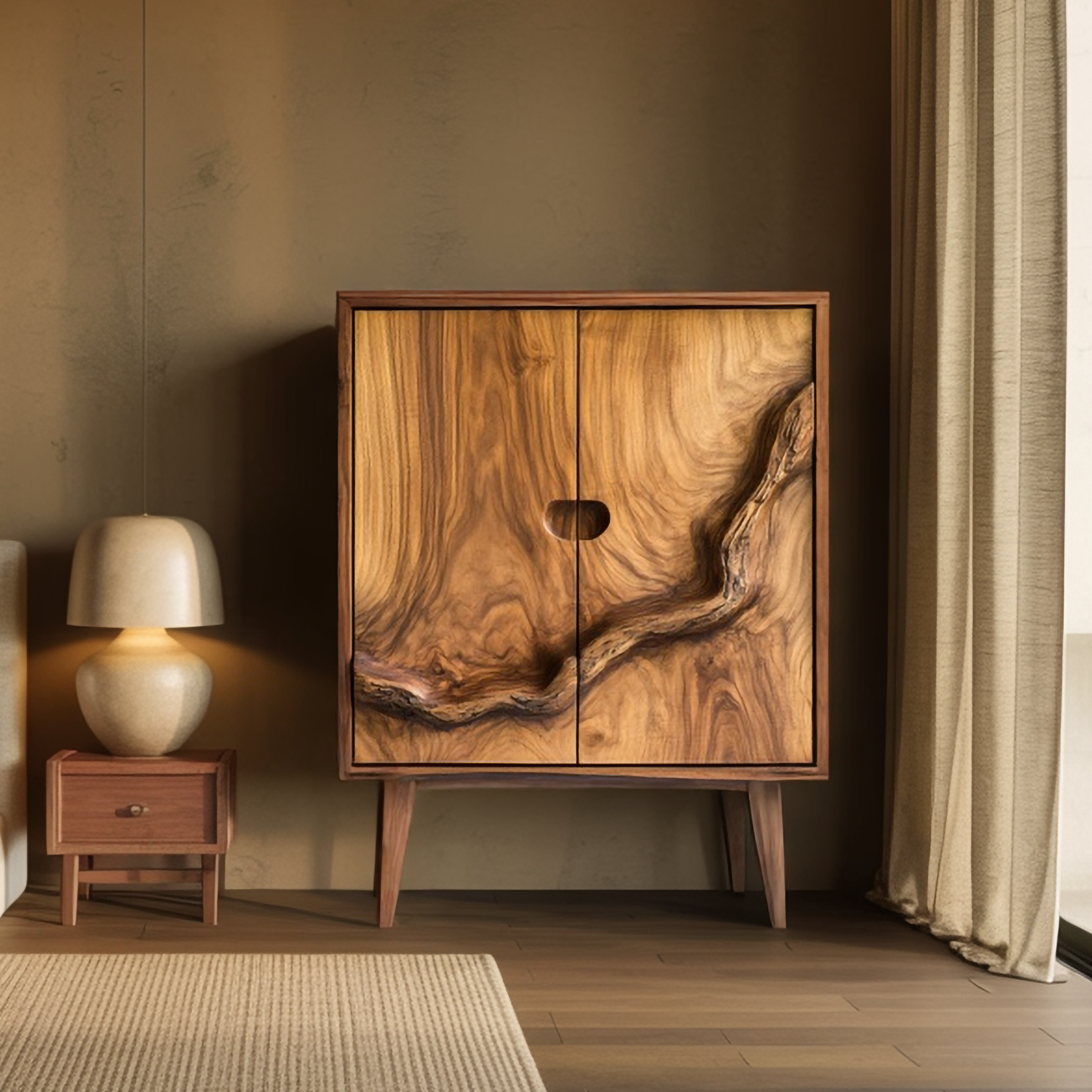 Rustic Artisan Cabinet Living Room And Bedroom SINLSASC346