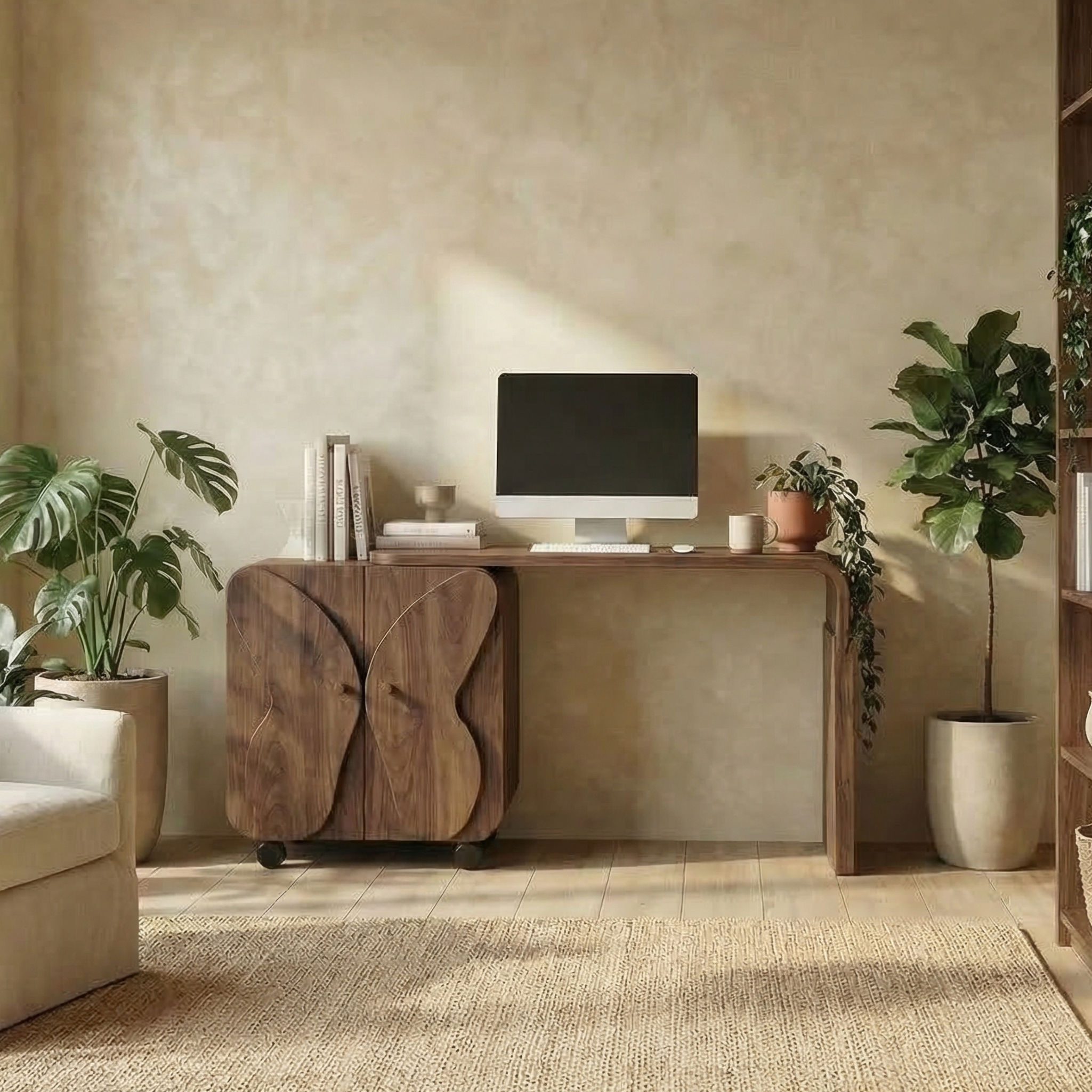 Mid Century Writing Desk For Home Office And Study Room SINLSADK091