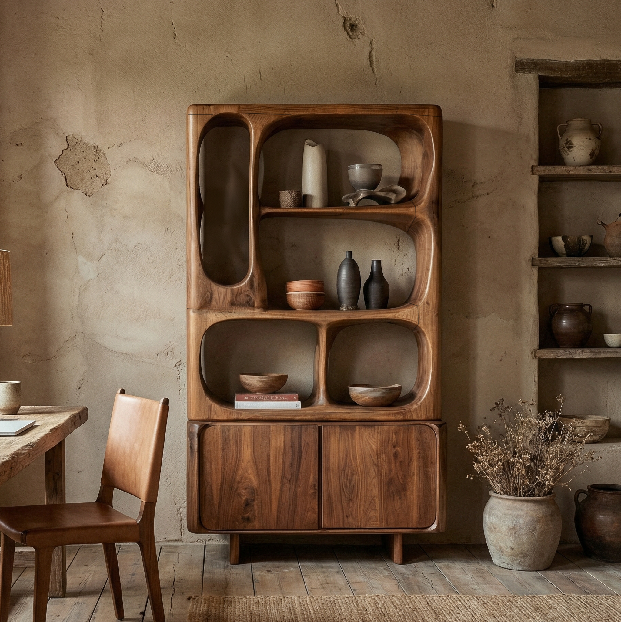 Mid Century Storage Cabinet For Living Room And Dining Room SINLSASC468