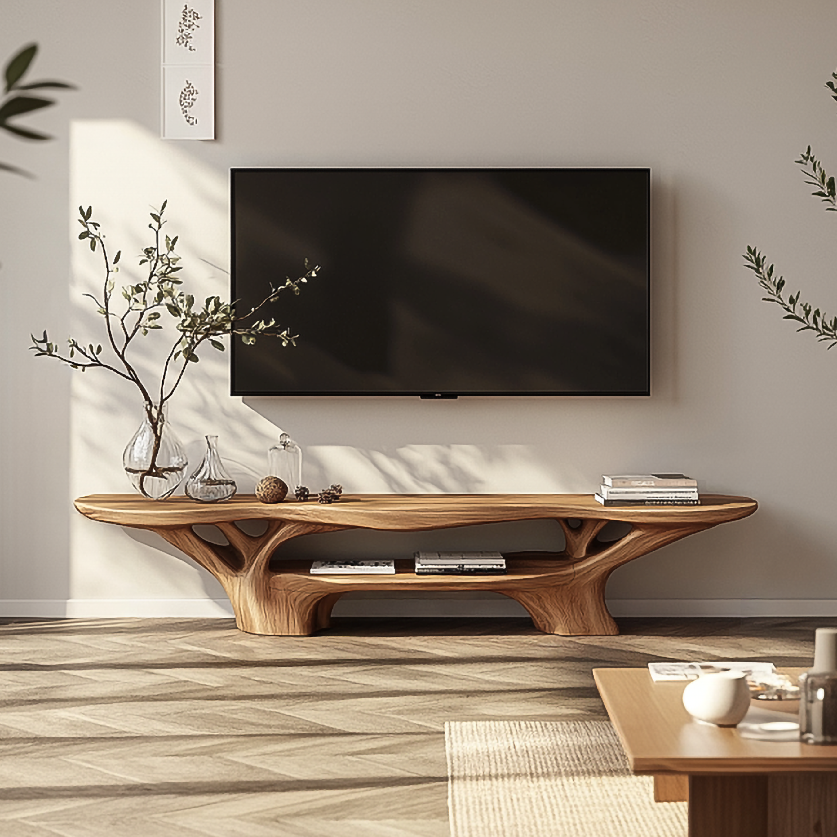 Rustic TV Stand Living Room And Study Room SINLSASC340