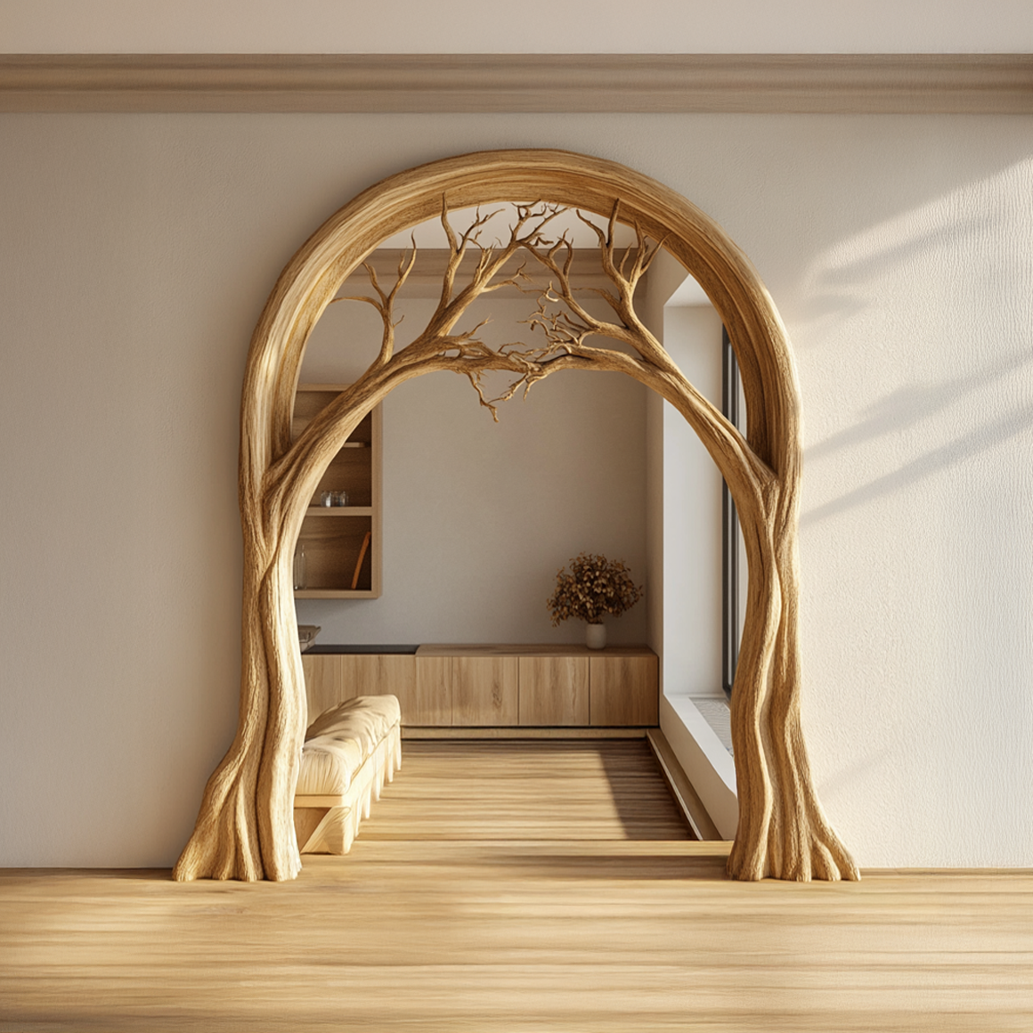 Organic Sculptural Archway For Interior Space Or Entryway SINLSADF001