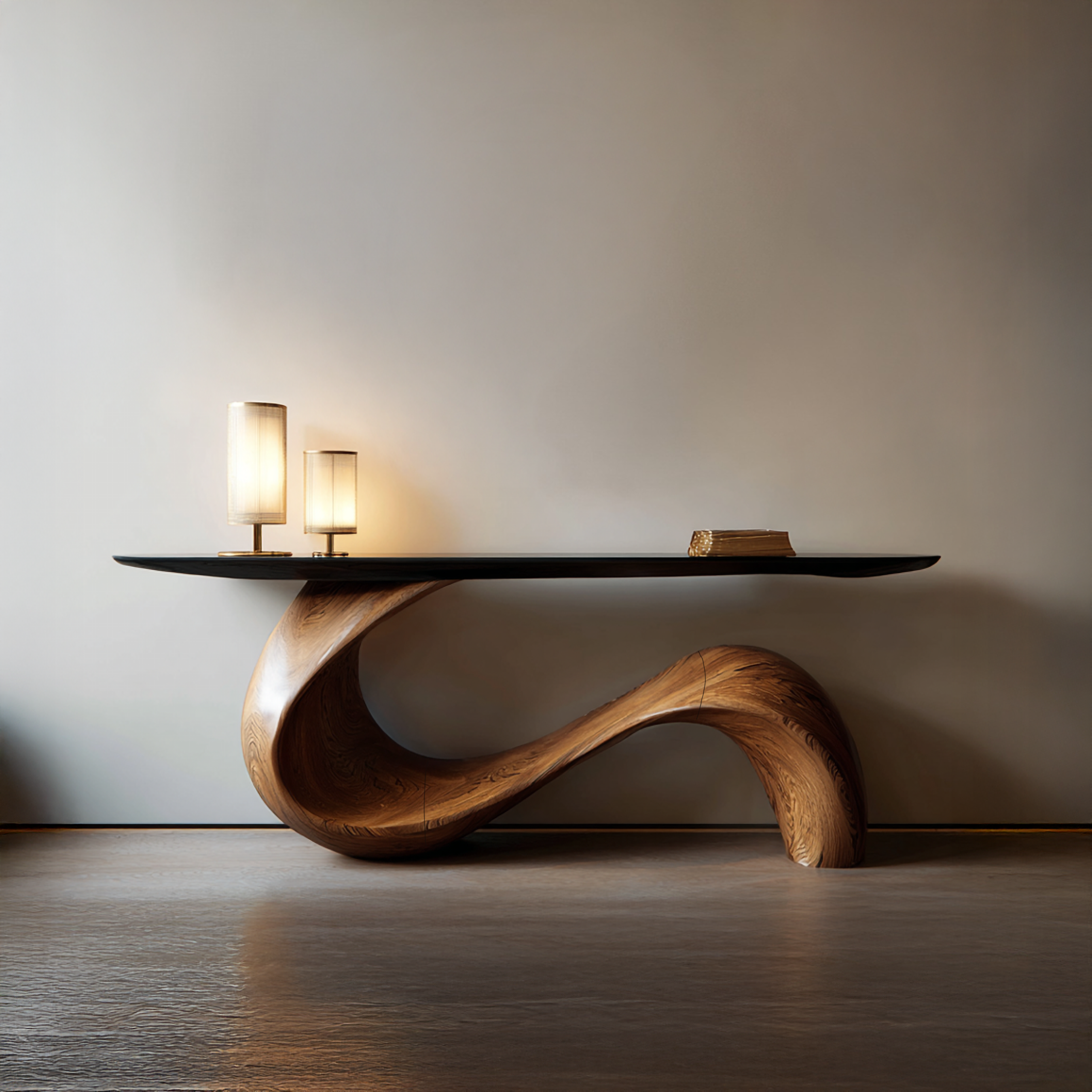 Midcentury Sculptural Console Table Entryway SINLSACS108