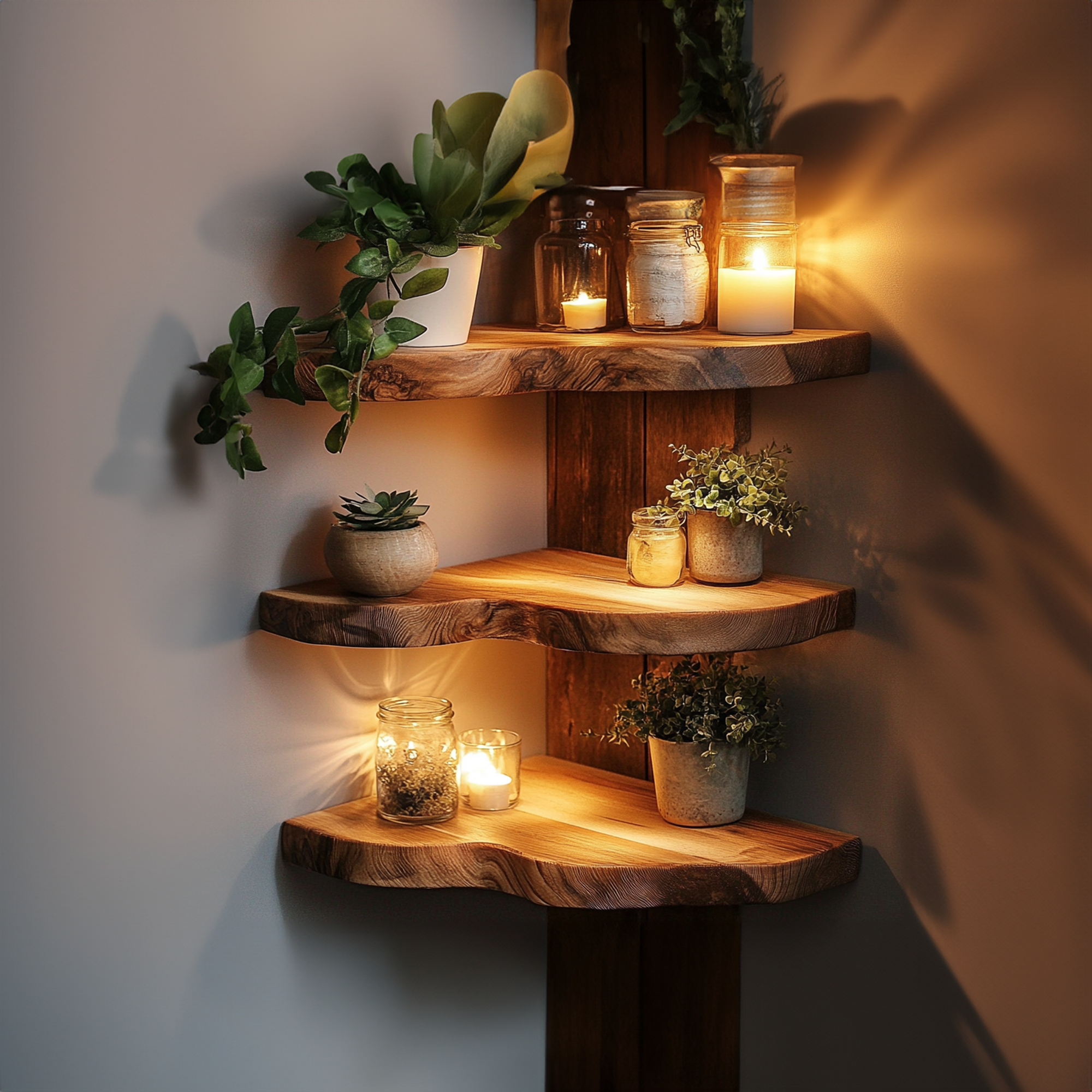 Custom Size Live Edge Wood For Livingroom SINLCN008