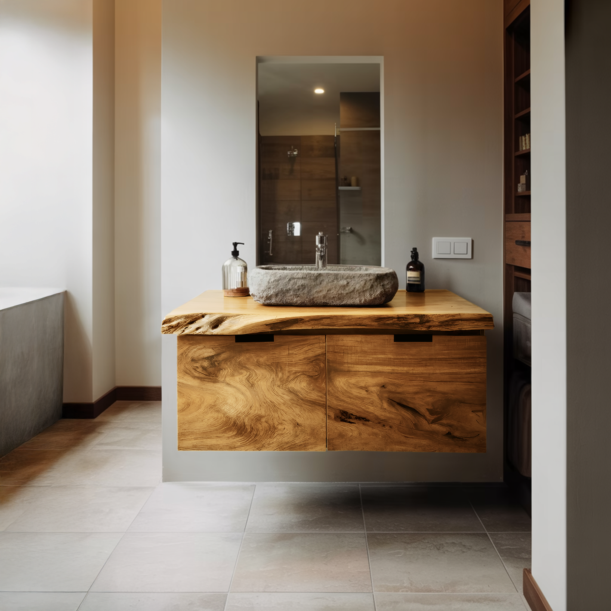 Contemporary Floating Bathroom Vanity For Bathroom RTTHTTBRV004