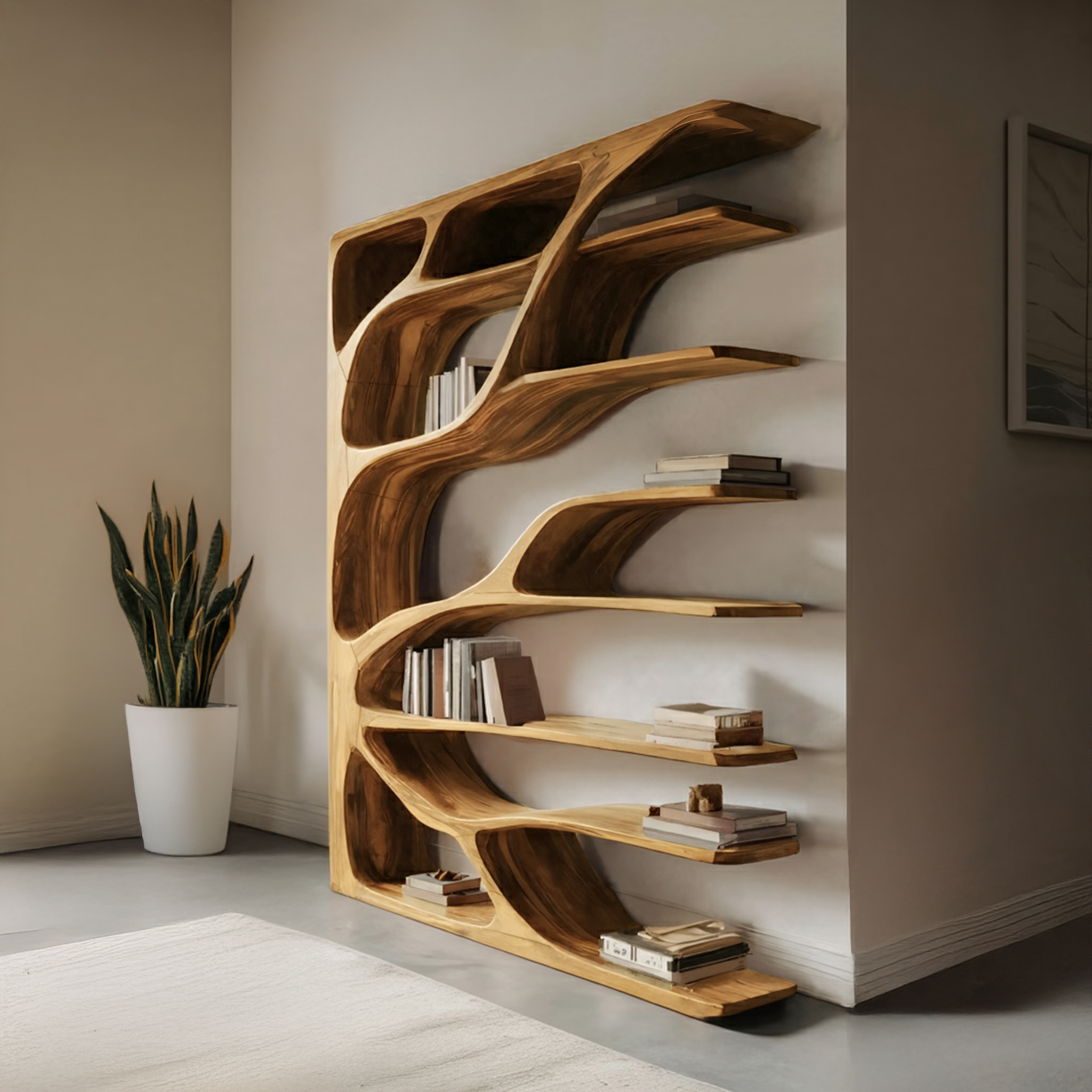 Modern Statement Bookshelf For Home Interiors Decor RTTHHNBS090