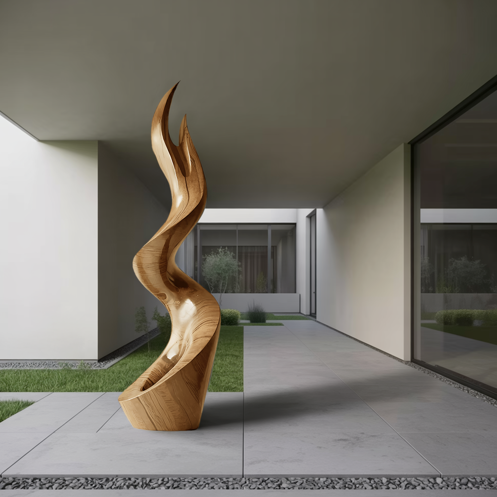 Mid Century Abstract Sculpture For Furniture Wall Art SILDTTNAS017