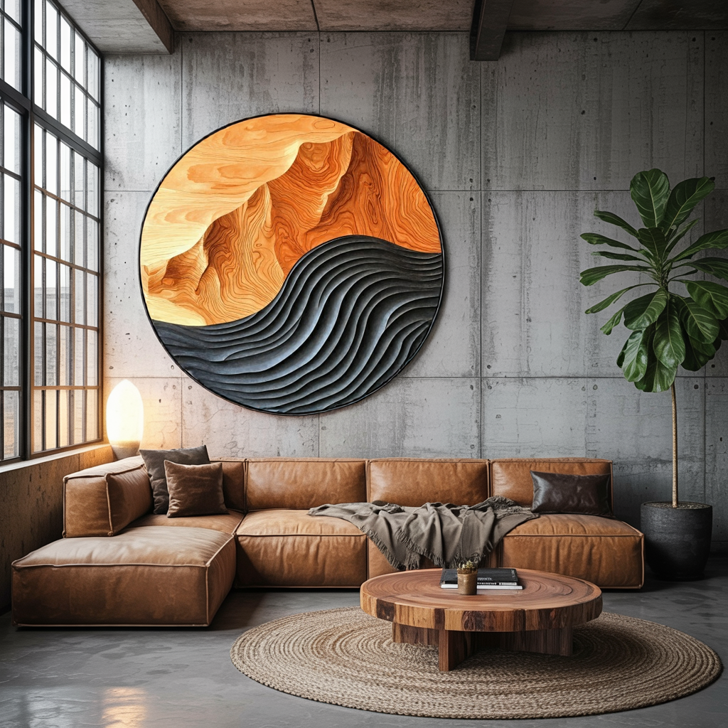 Mid Century Large Sculpture Wall For Entryway Inspiration SILDTTRWA002