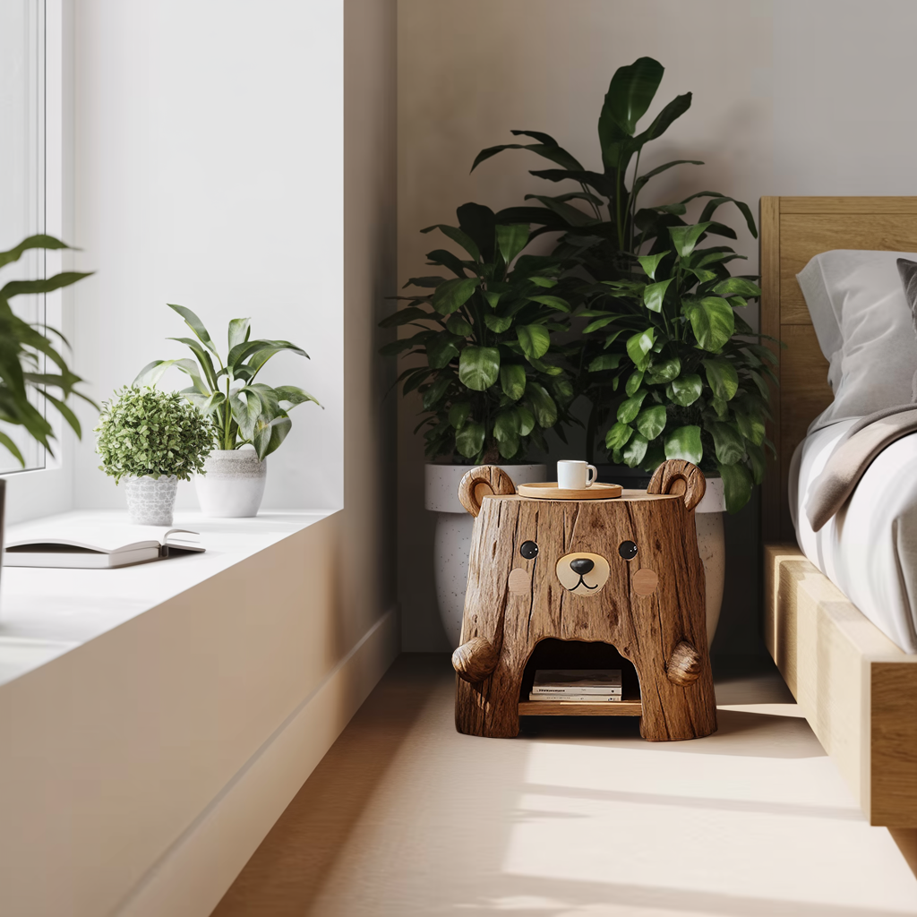 Rustic Record Cabinet With Storage For Bedroom Decor SILDTTRNS008