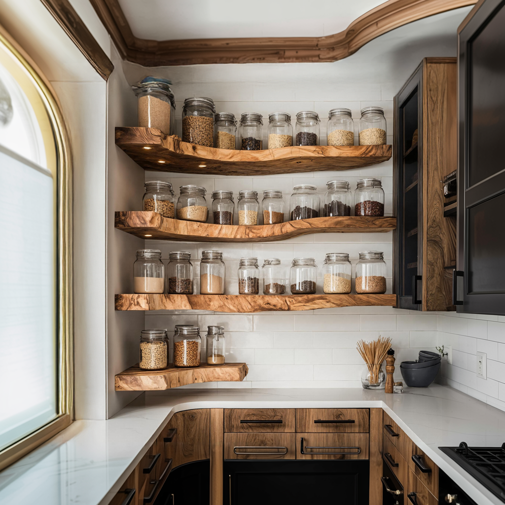 Rustic Handmade Spice Storage Rack For Kitchen Wall SILDTTNSRS002