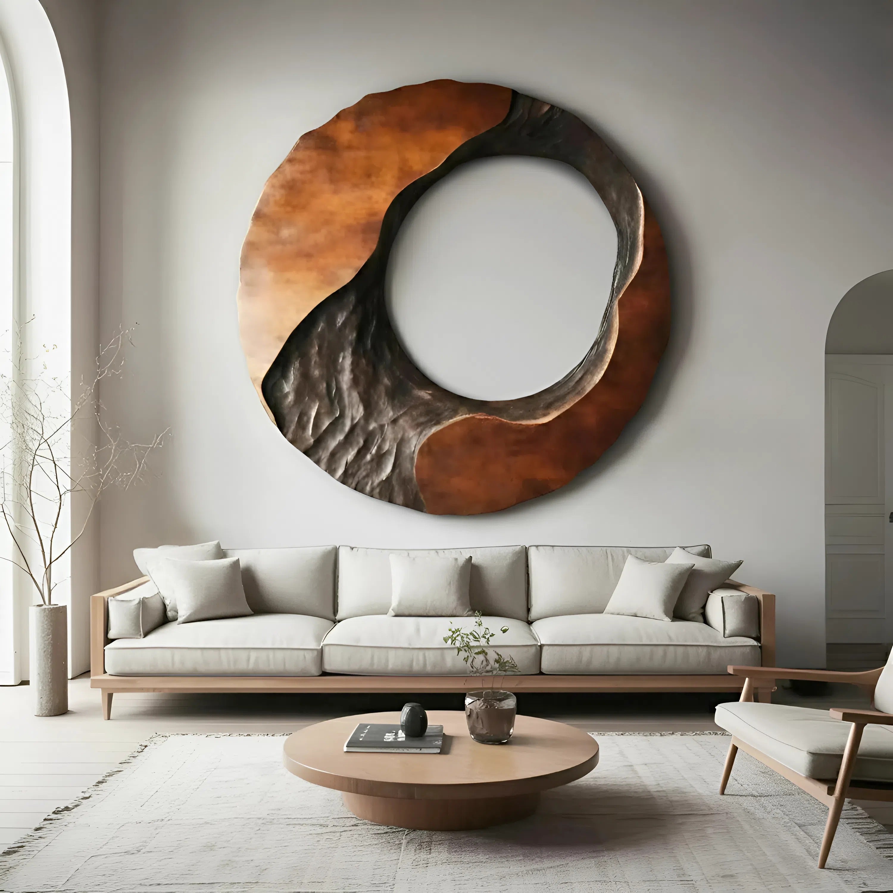Rustic Live Edge Wall Art Sculpture For Entryway Design Space SILDTTNWA031