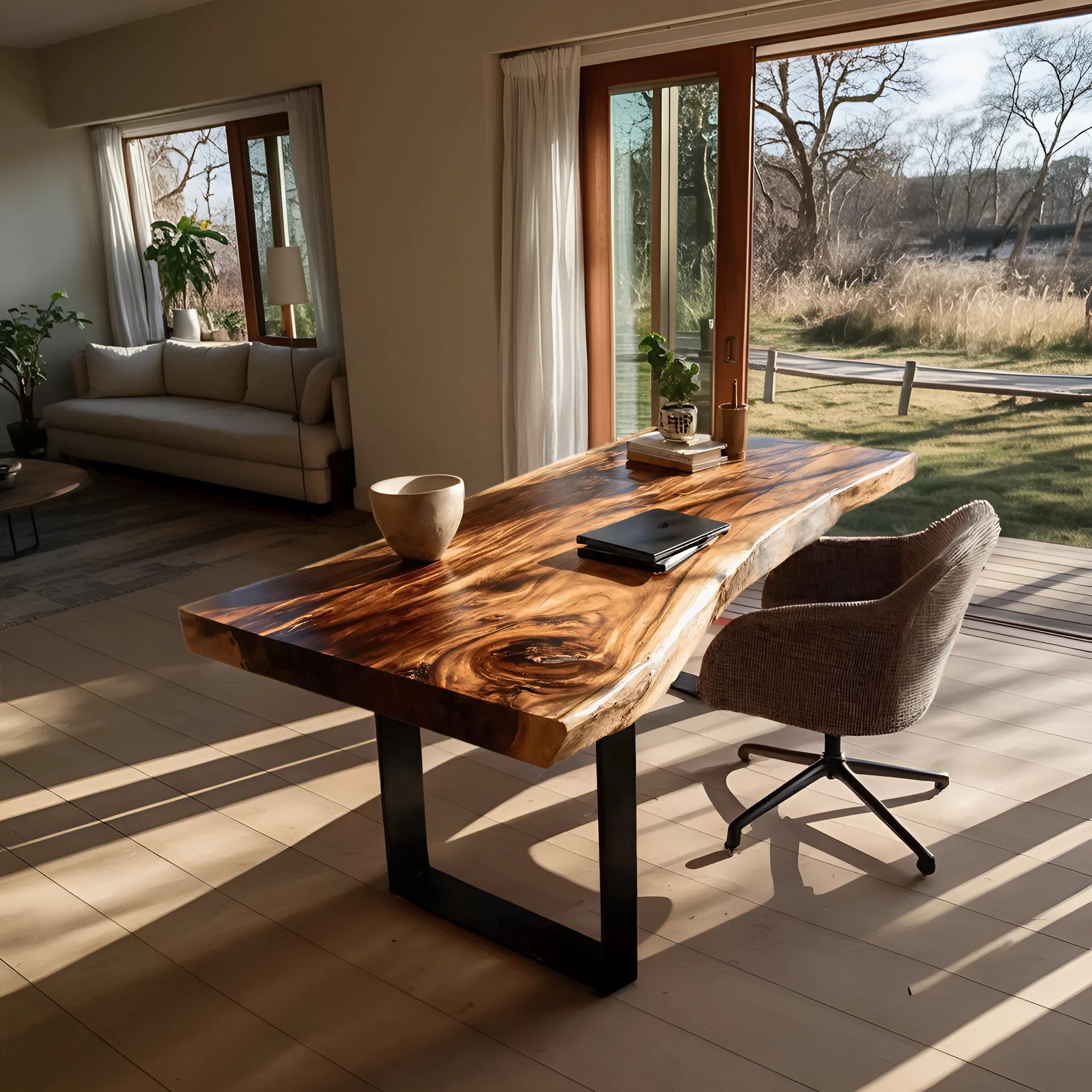 Handcrafted Solid Wood Tabletop For Furniture Decor SILDTTNDE007