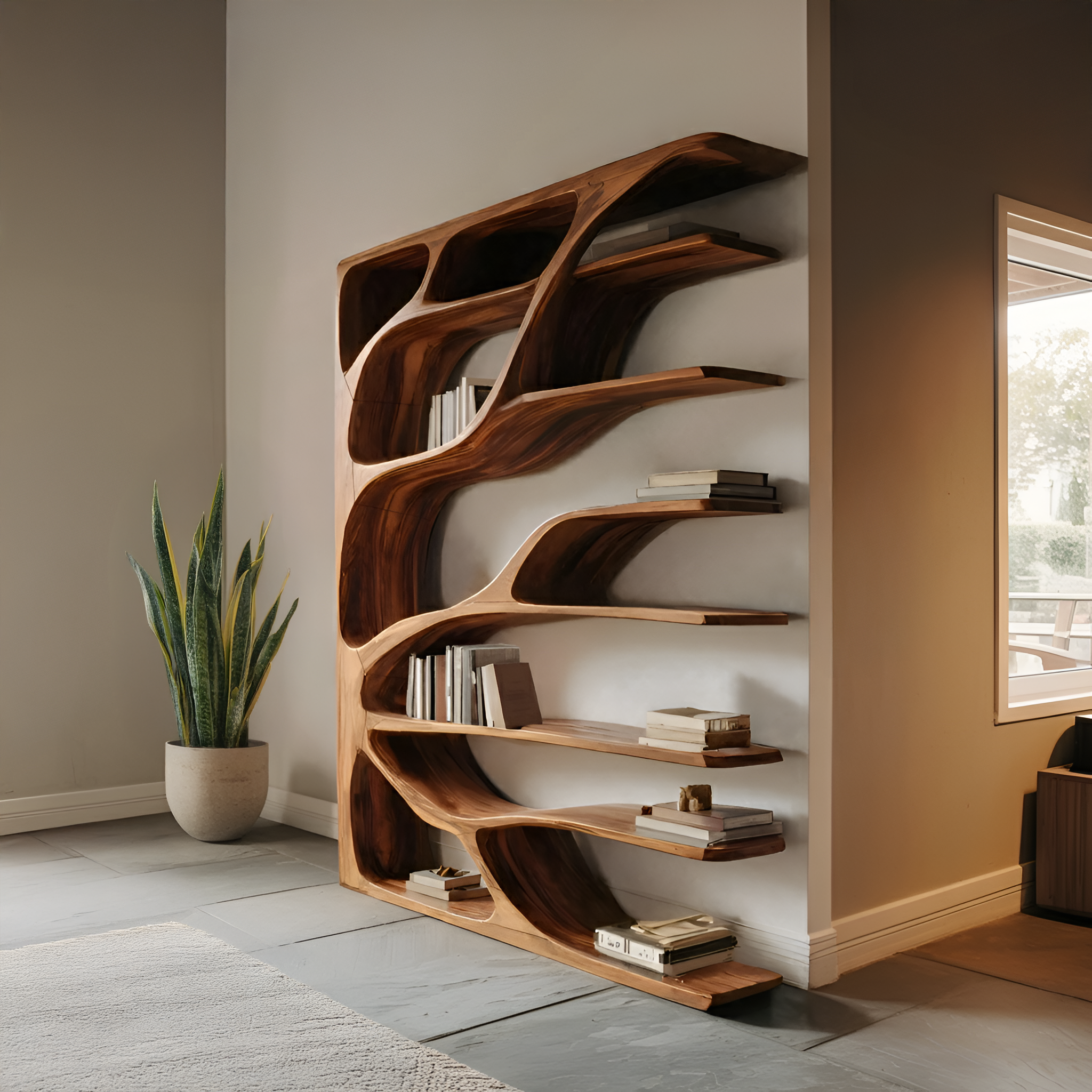 Modern Statement Bookshelf For Home Interiors Decor RTTHHNBS090