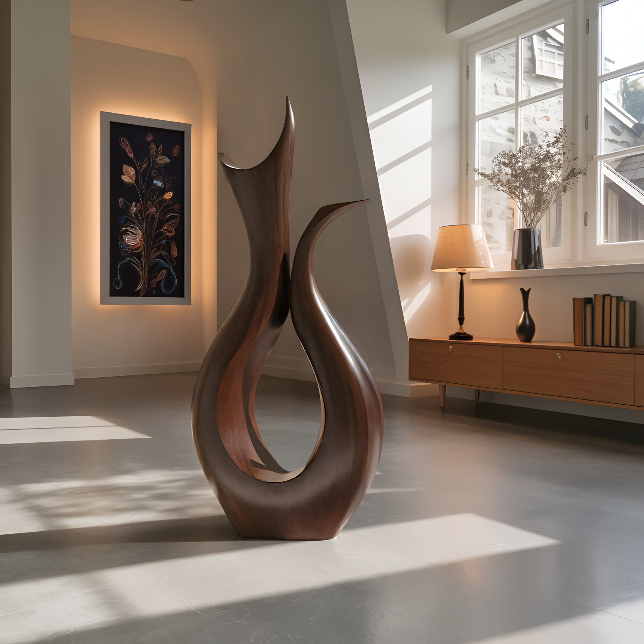 Farmhouse Abstract Sculpture For Furniture Rustic Decor SILDTTNAS008