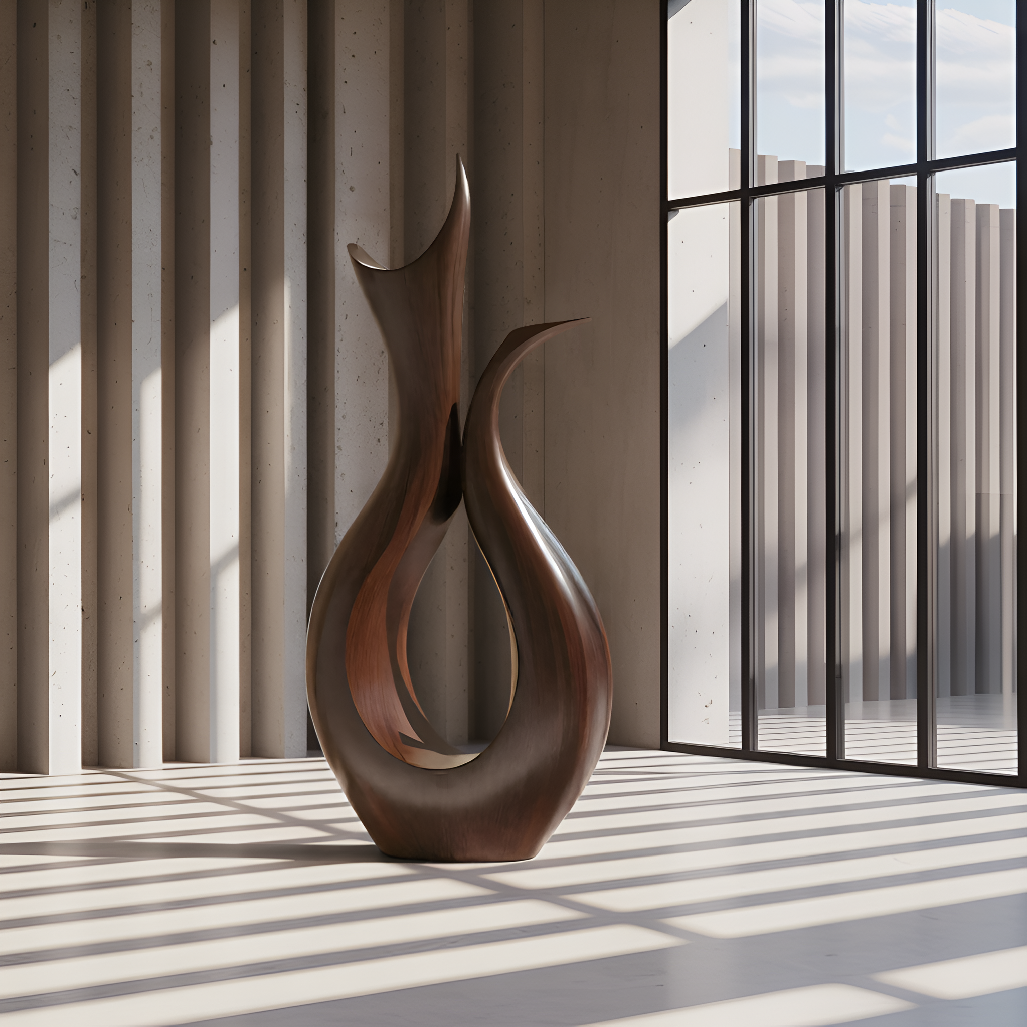 Farmhouse Abstract Sculpture For Furniture Rustic Decor SILDTTNAS008