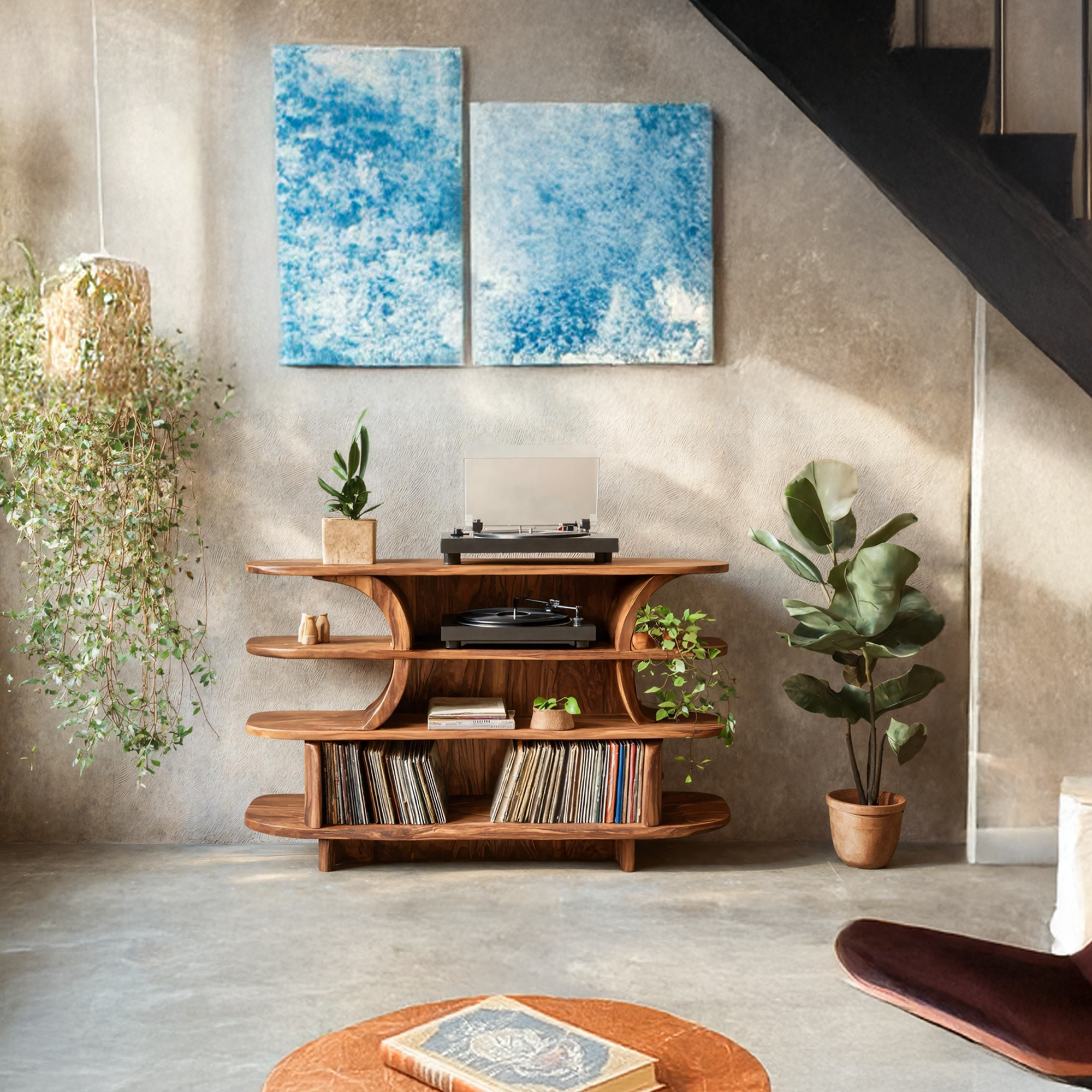 Handcrafted Media Cabinet For Entryway And Decor SILDTTRRPT019