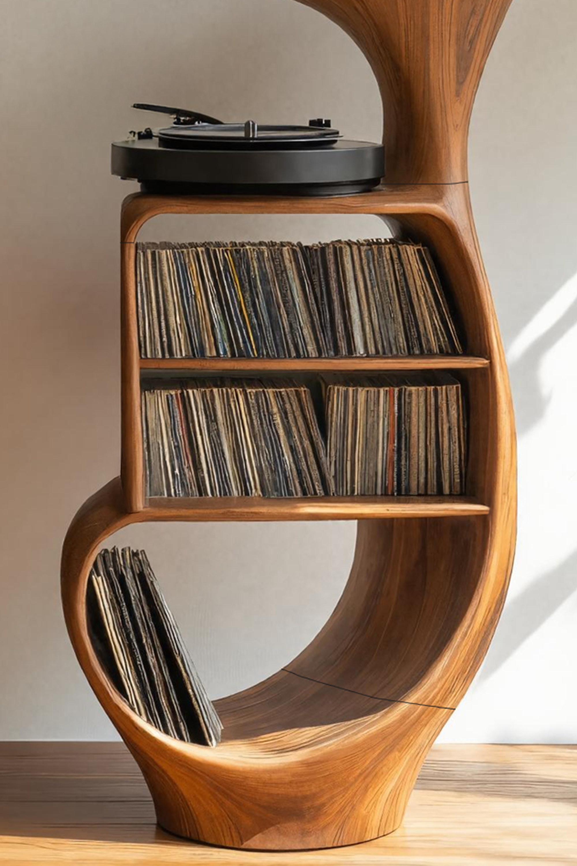 Rustic Vinyl Record Cabinet For Furniture Decor SILDTTRRPT009