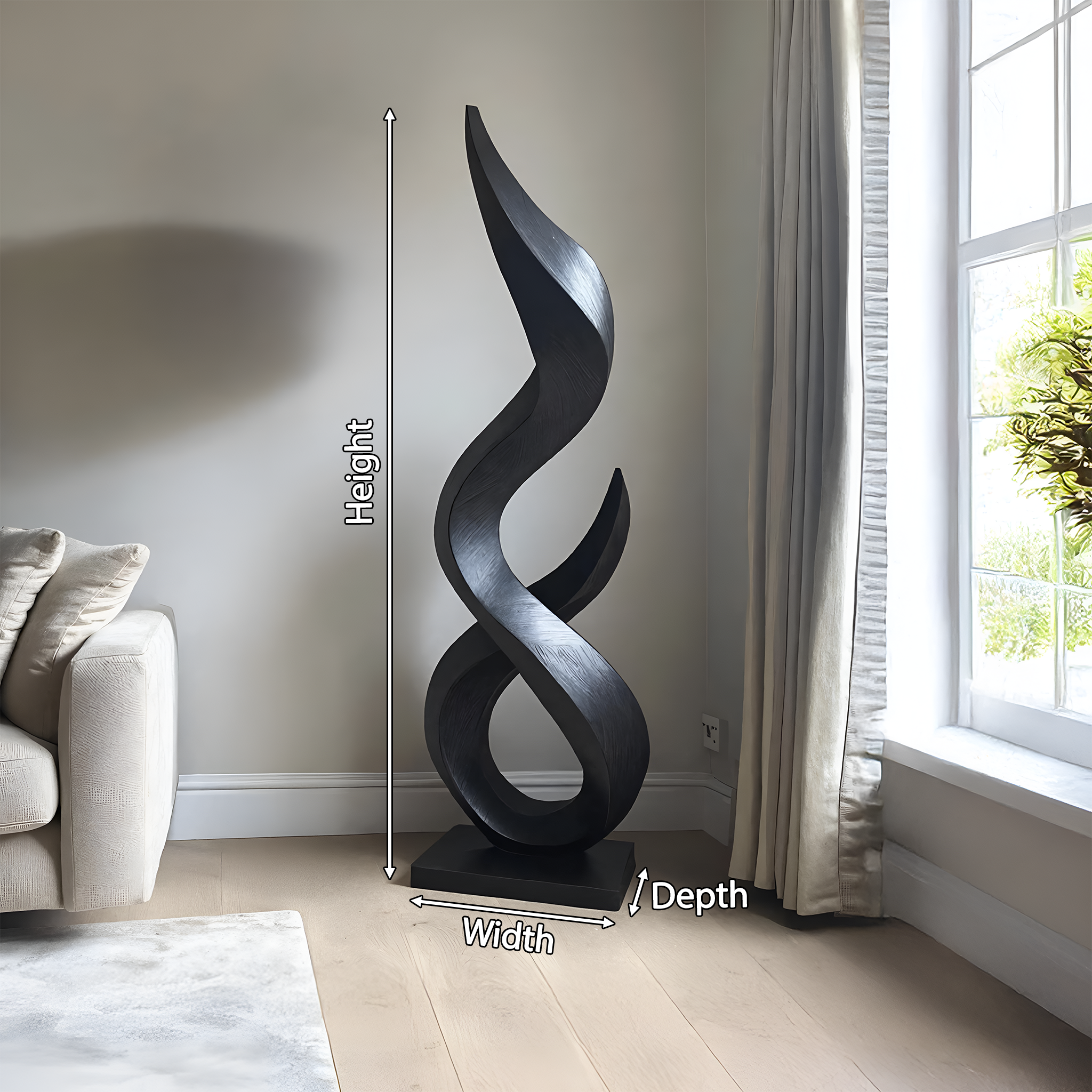 Handcrafted 3D Wood Art For Outdoor Nature-Inspired Decor SILDTTRAS002