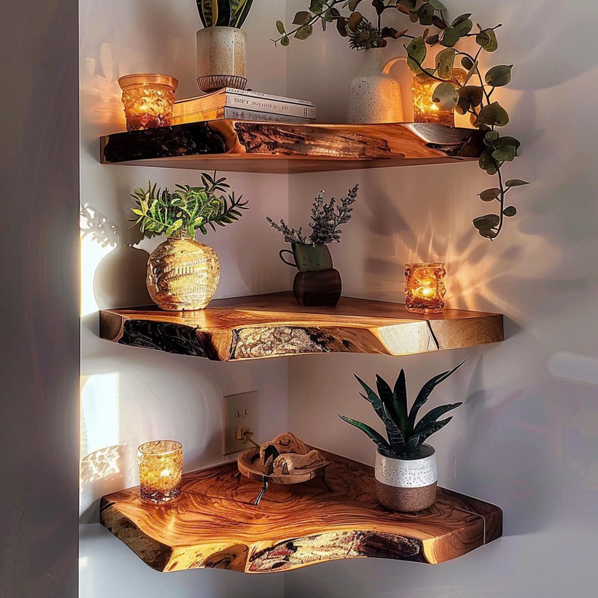 Floating Shelf Mid Century Bookcase SINLCN012