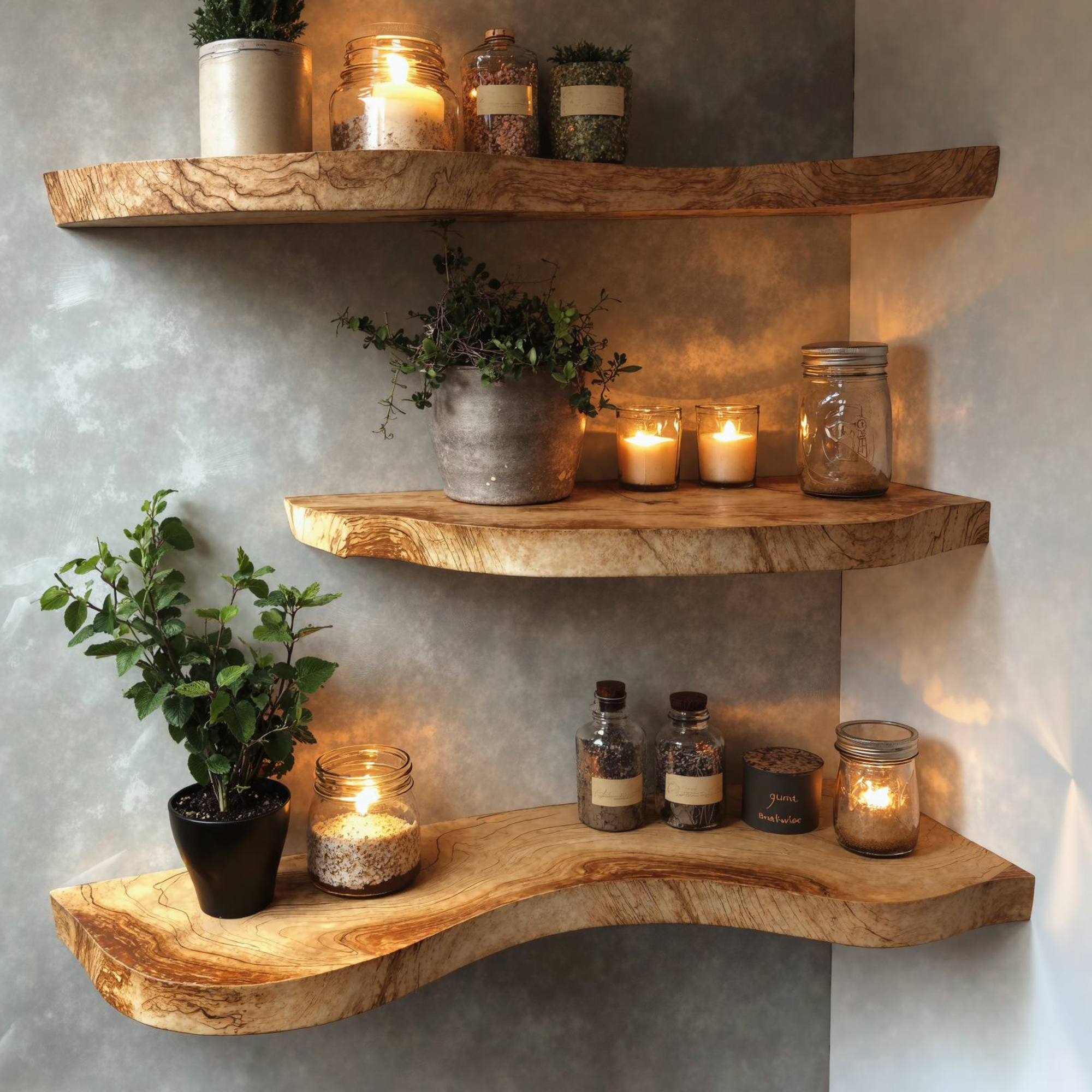 Floating Shelf Corner Wall SINLFL046