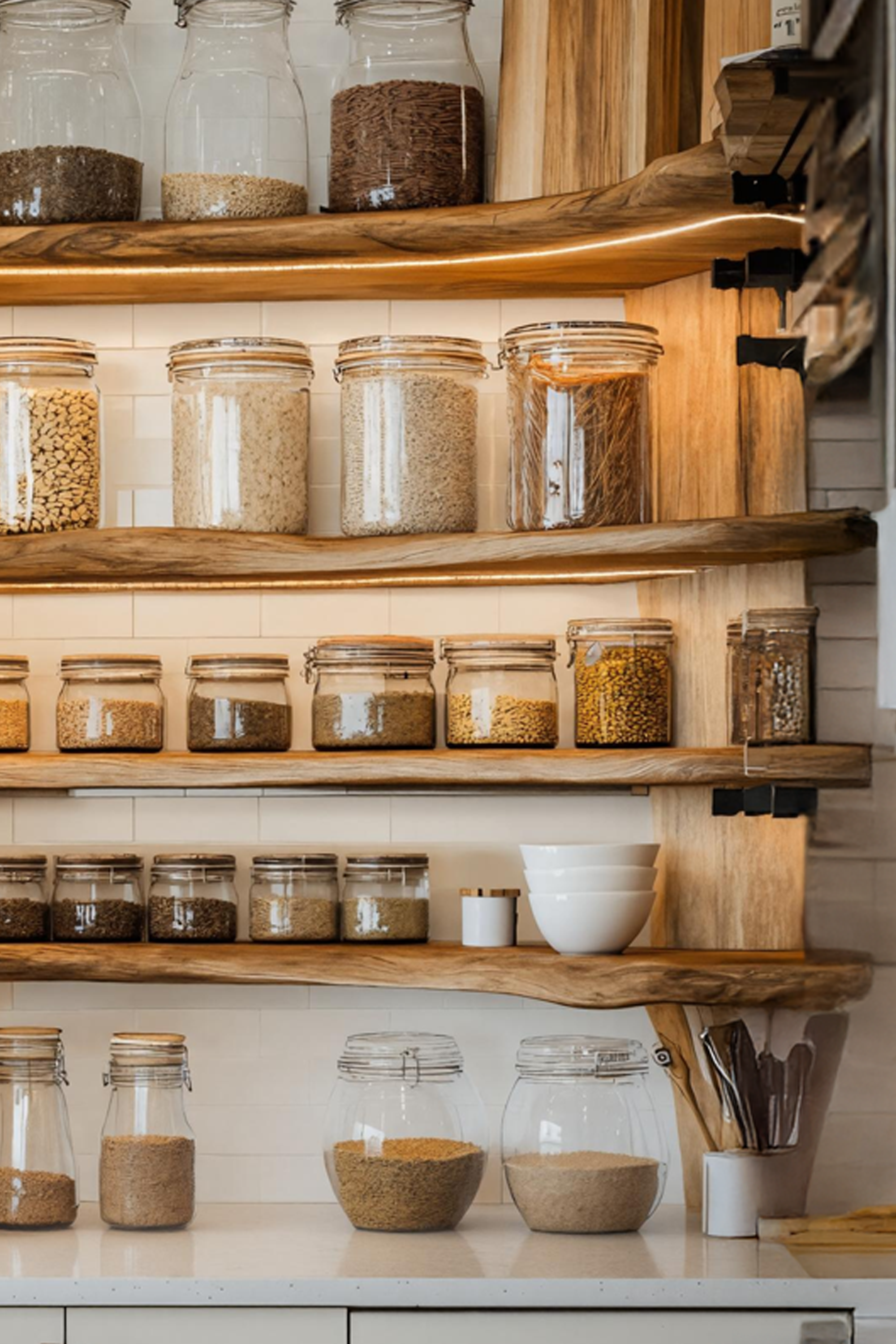 Rustic Kitchen Cabinet Spice Organizer For Furniture Decor SILDTTNSRS005