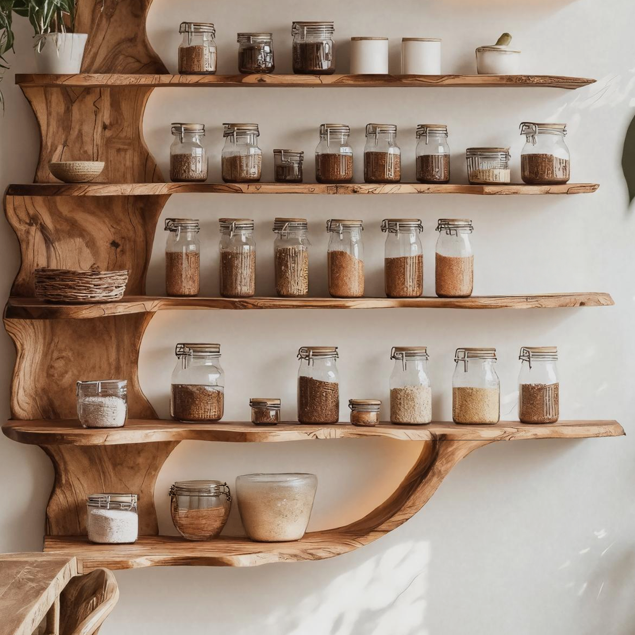 Handcrafted Wooden Spice Organizer For Modern Kitchen SILDTTRSRS005