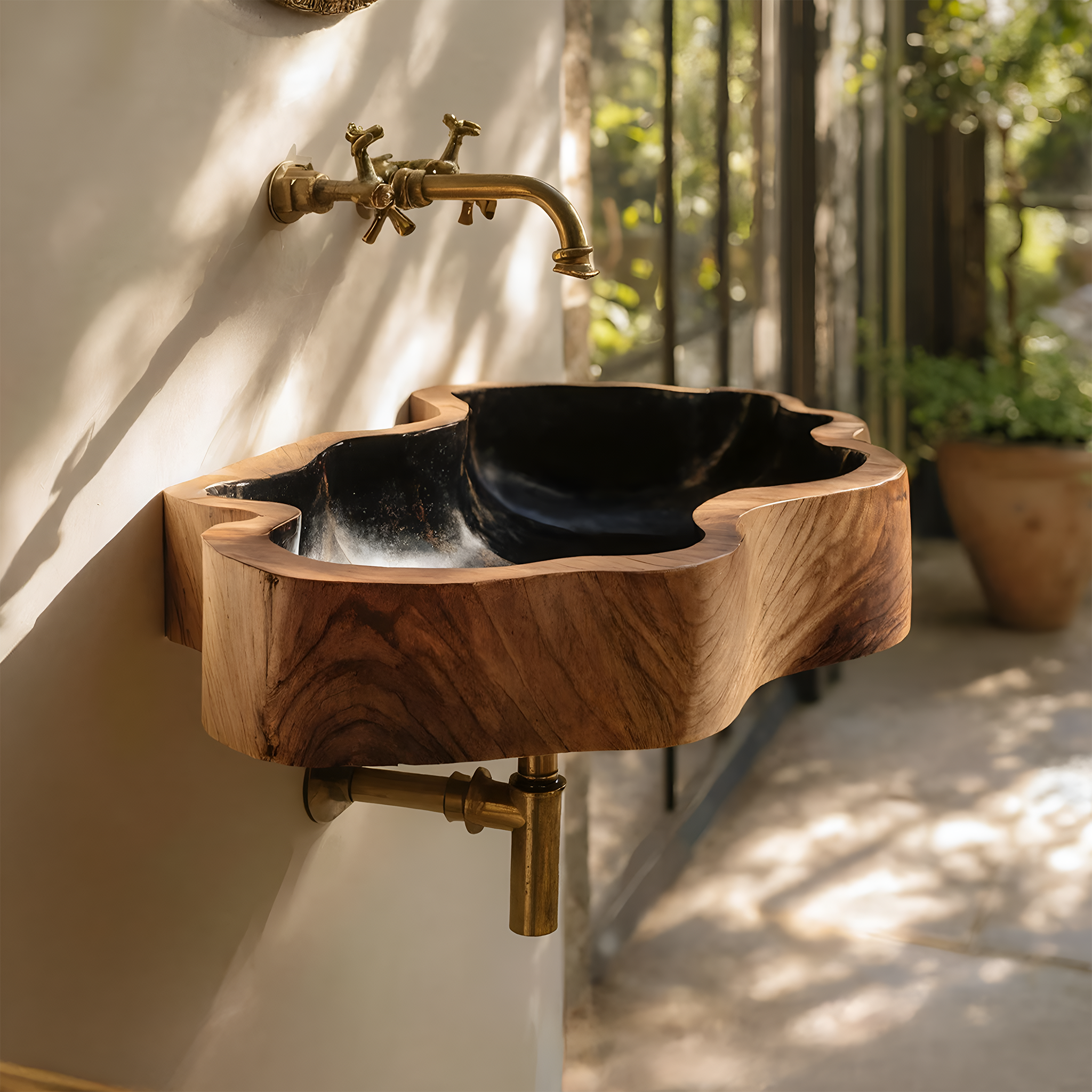 Modern Solid Wood Vanity Sink For High End Bathroom Furniture SILDTTNVS076
