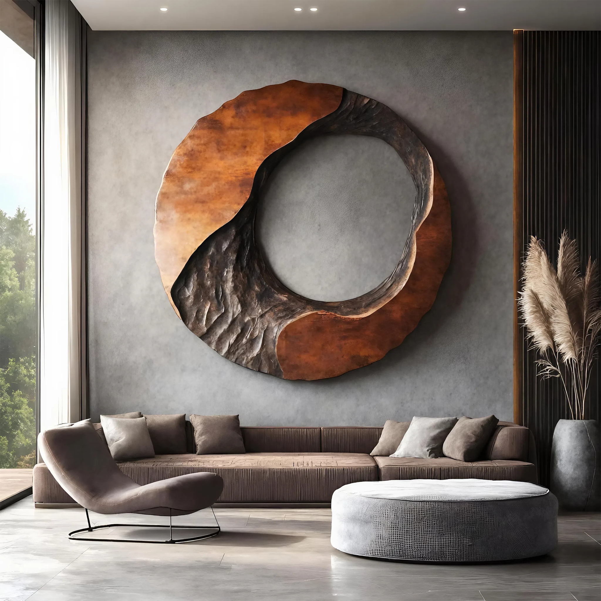 Rustic Live Edge Wall Art Sculpture For Entryway Design Space SILDTTNWA031