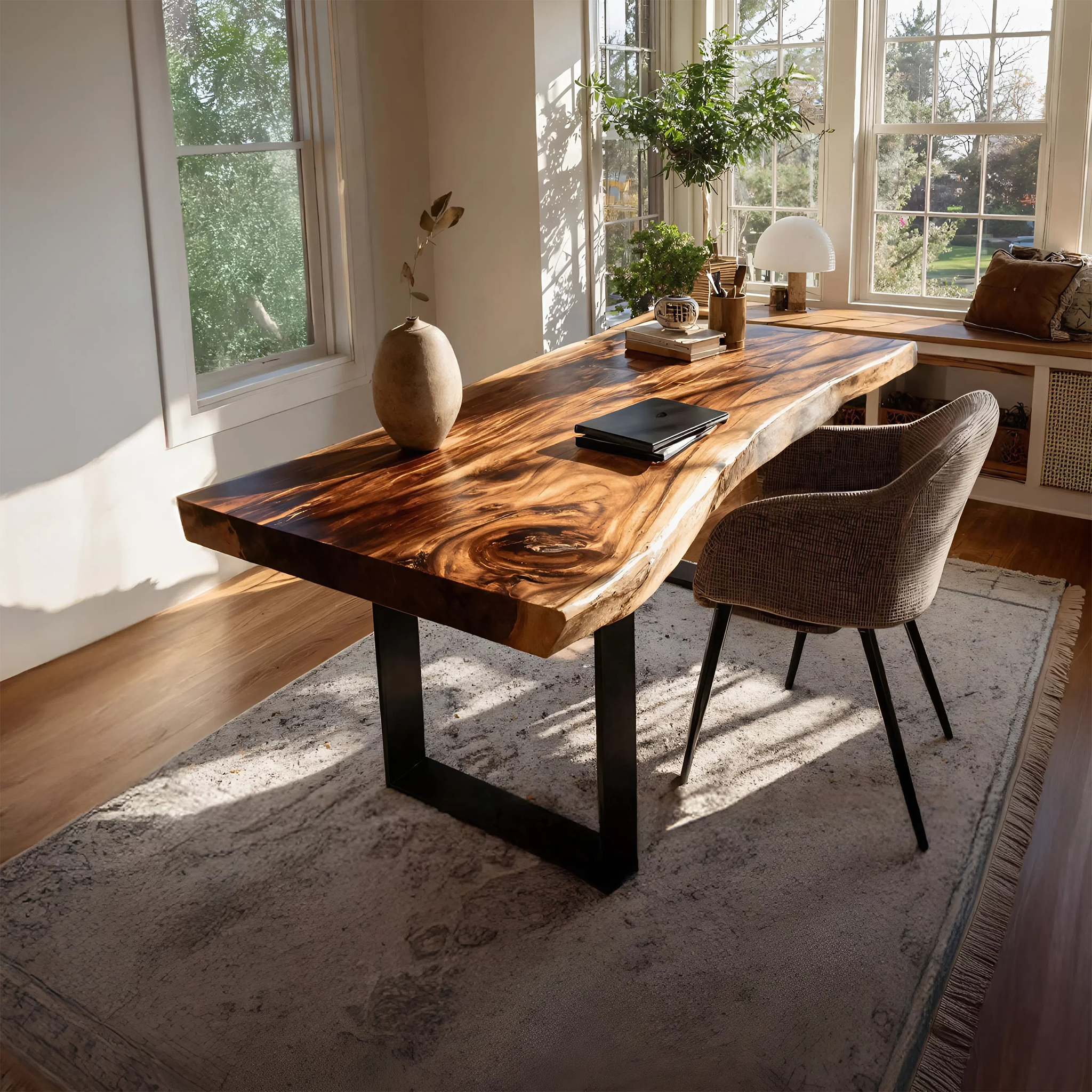 Handcrafted Solid Wood Tabletop For Furniture Decor SILDTTNDE007