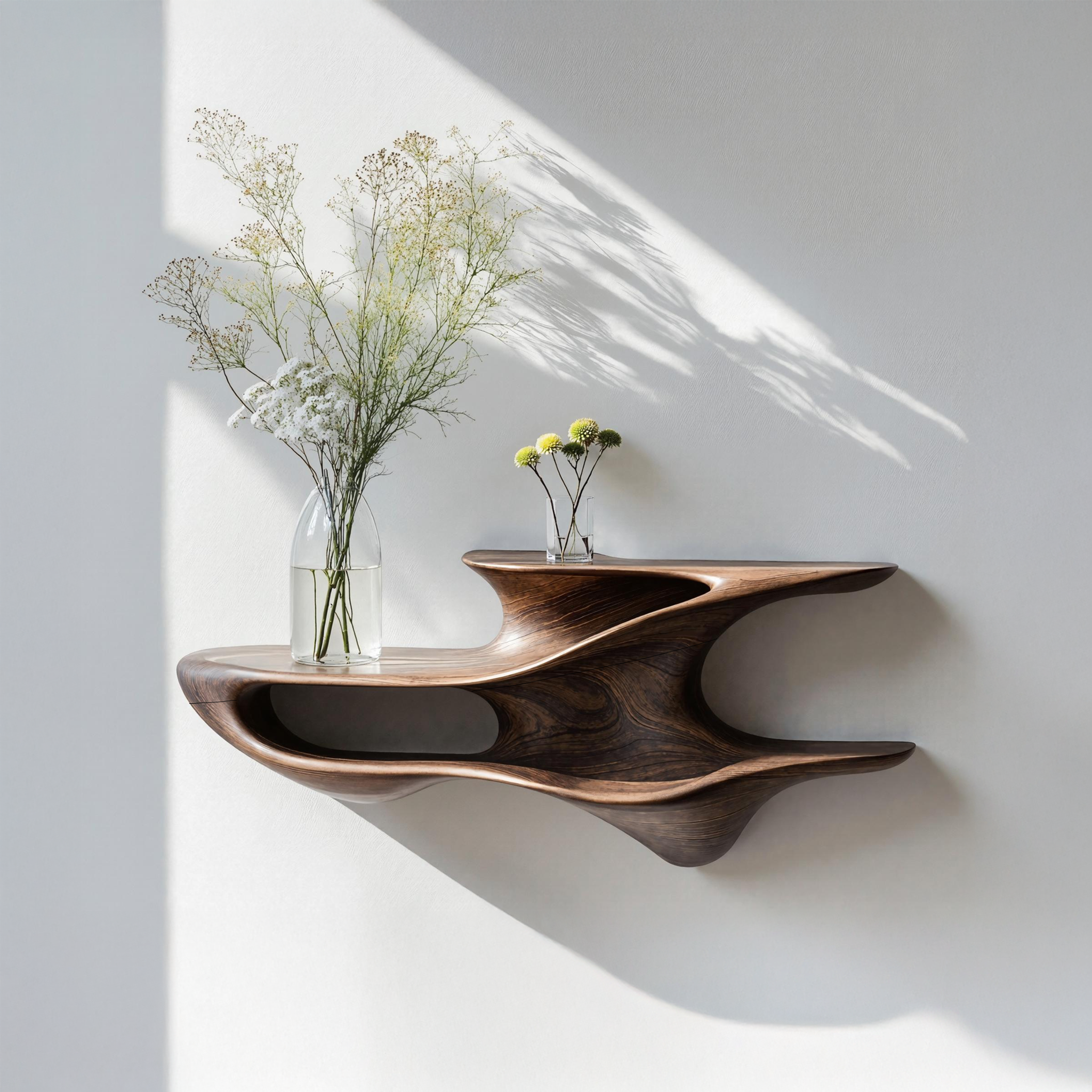 Handcrafted Live Edge Wall Mount Shelf For Living Room SILDTTNWMS001