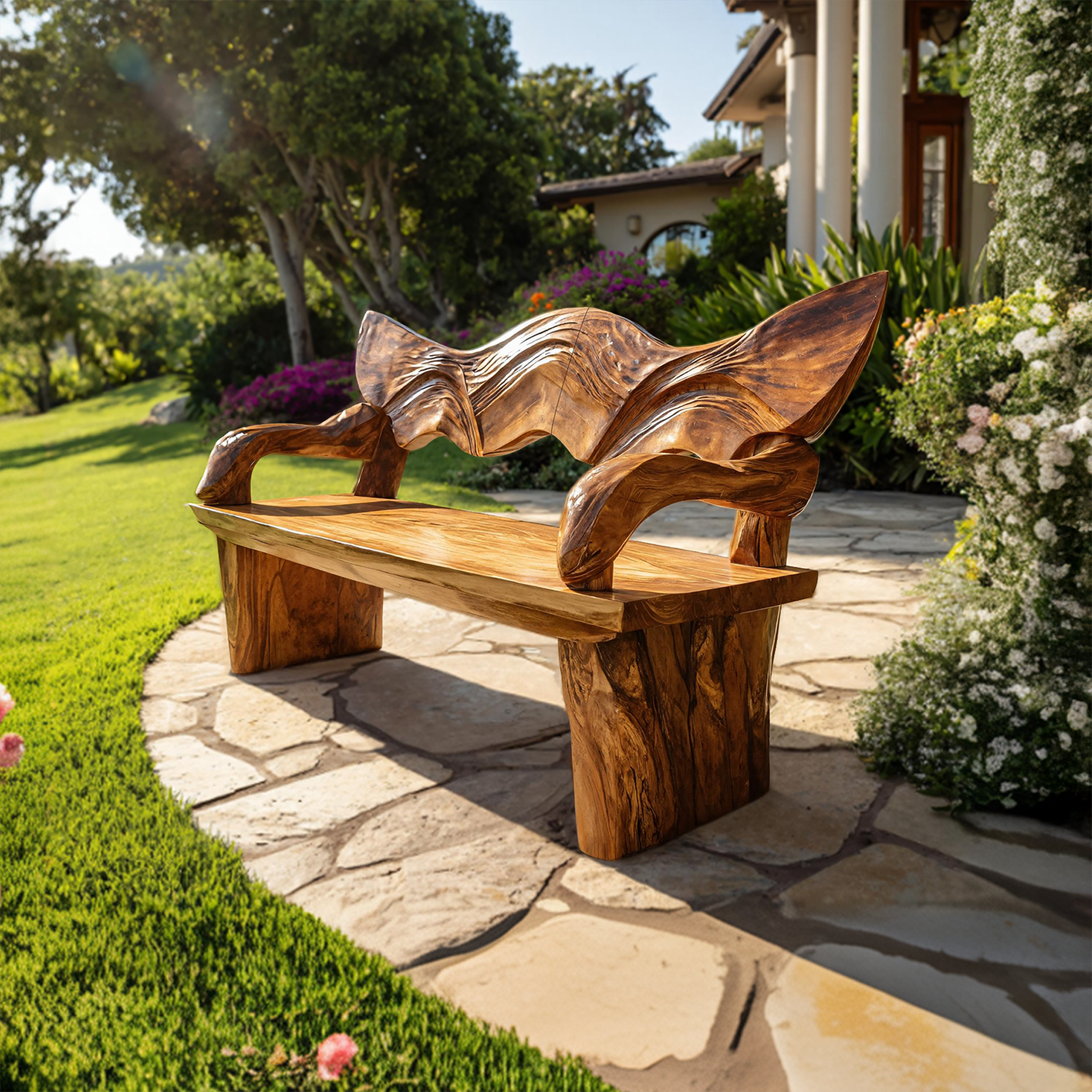 Rustic Live Edge Wood Bench For Entryway Interior Space SILDTTRBEN049