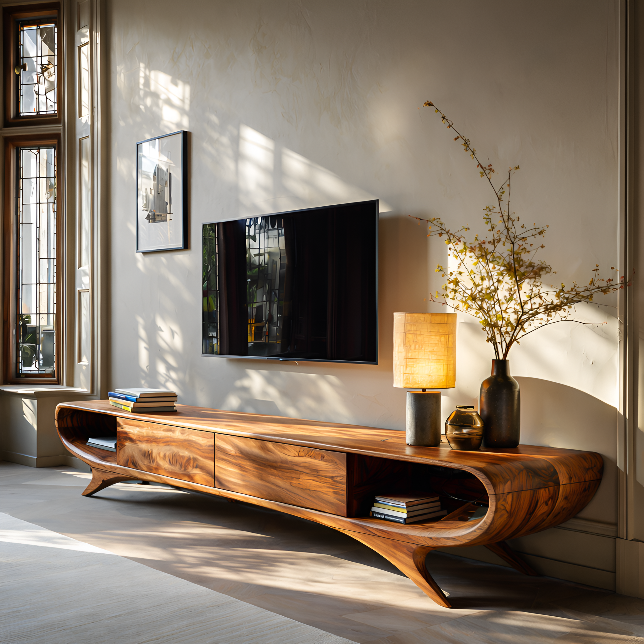 Minimalist TV Cabinet With Hidden Drawers For Living Room RTTHTTTVC067