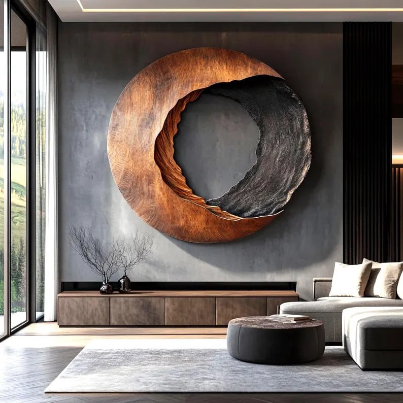 Handcrafted Solid Wood 3D Sculpture Wall Art For Home Living Room SILDTTRWA022