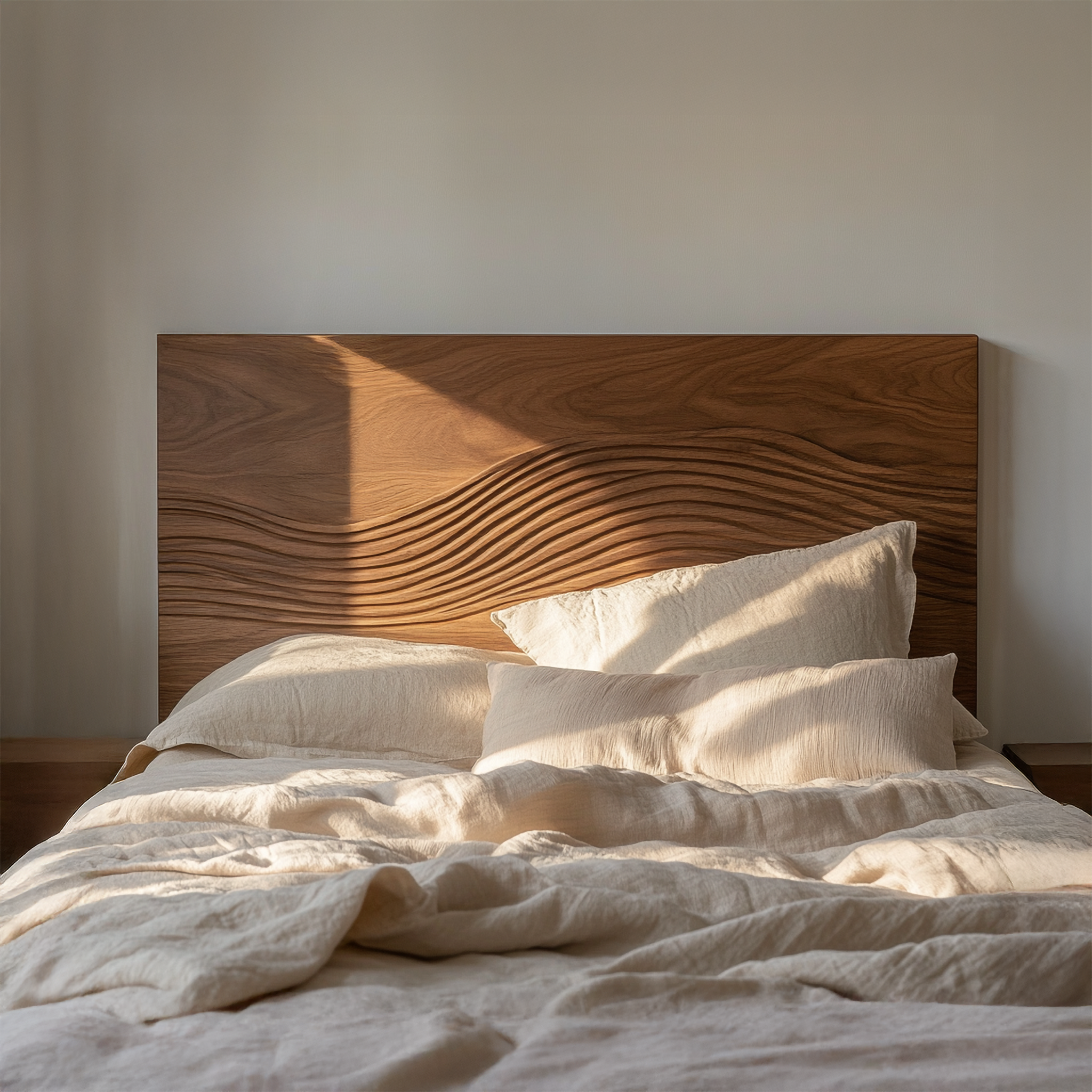 Rustic Sculptural Artistic Headboard For Bedroom Or Personal Space SINLSADH033