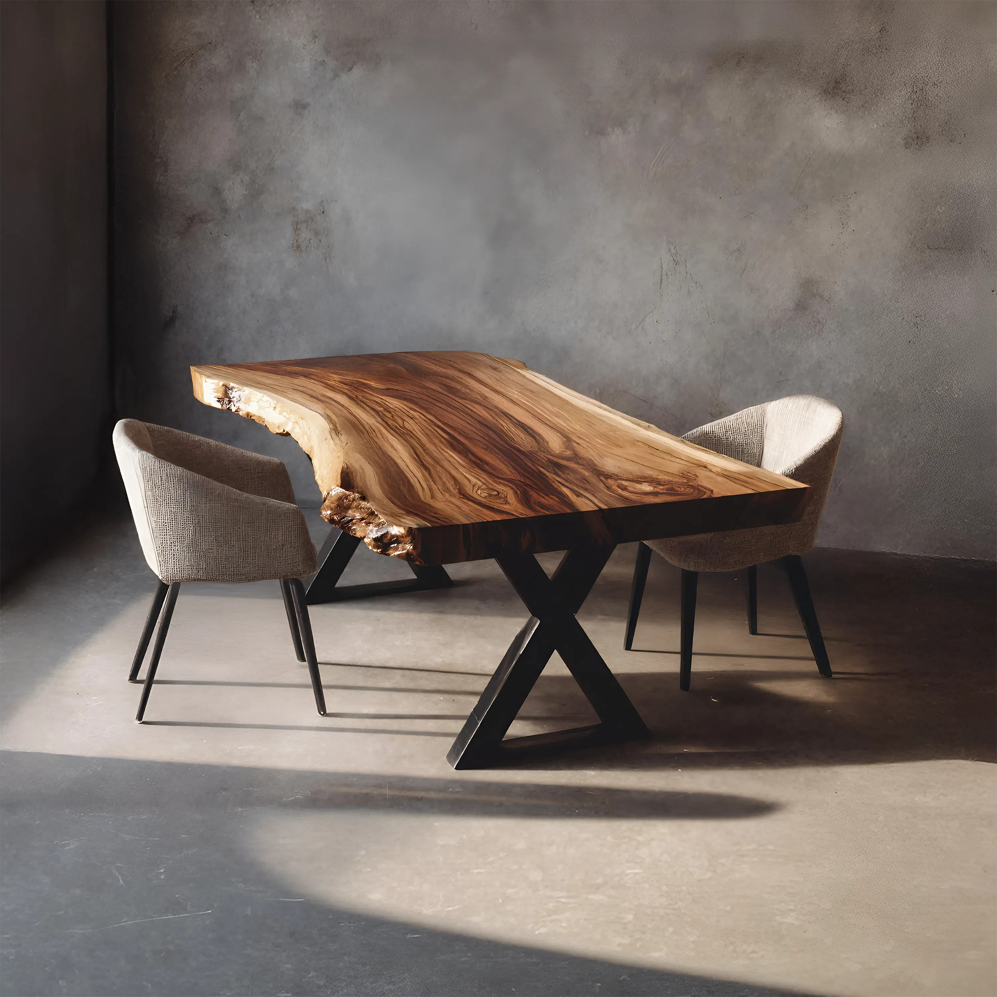 Kitchen Decor Modern Solid Wood Dining Table Minimal Legs SILDTTRDN023